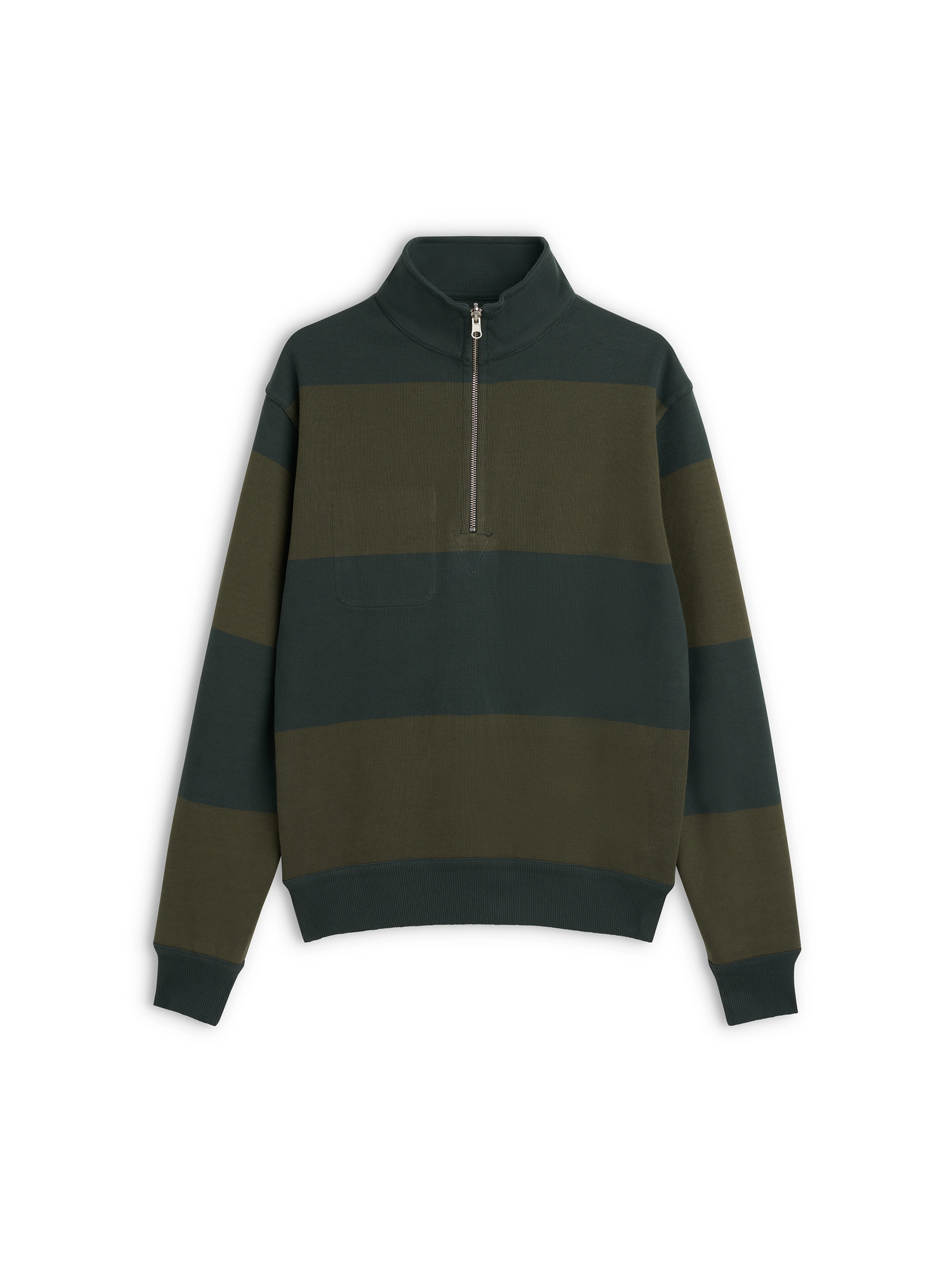 Men's Reversible Half Zip Sweatshirt Green – Oliver Spencer