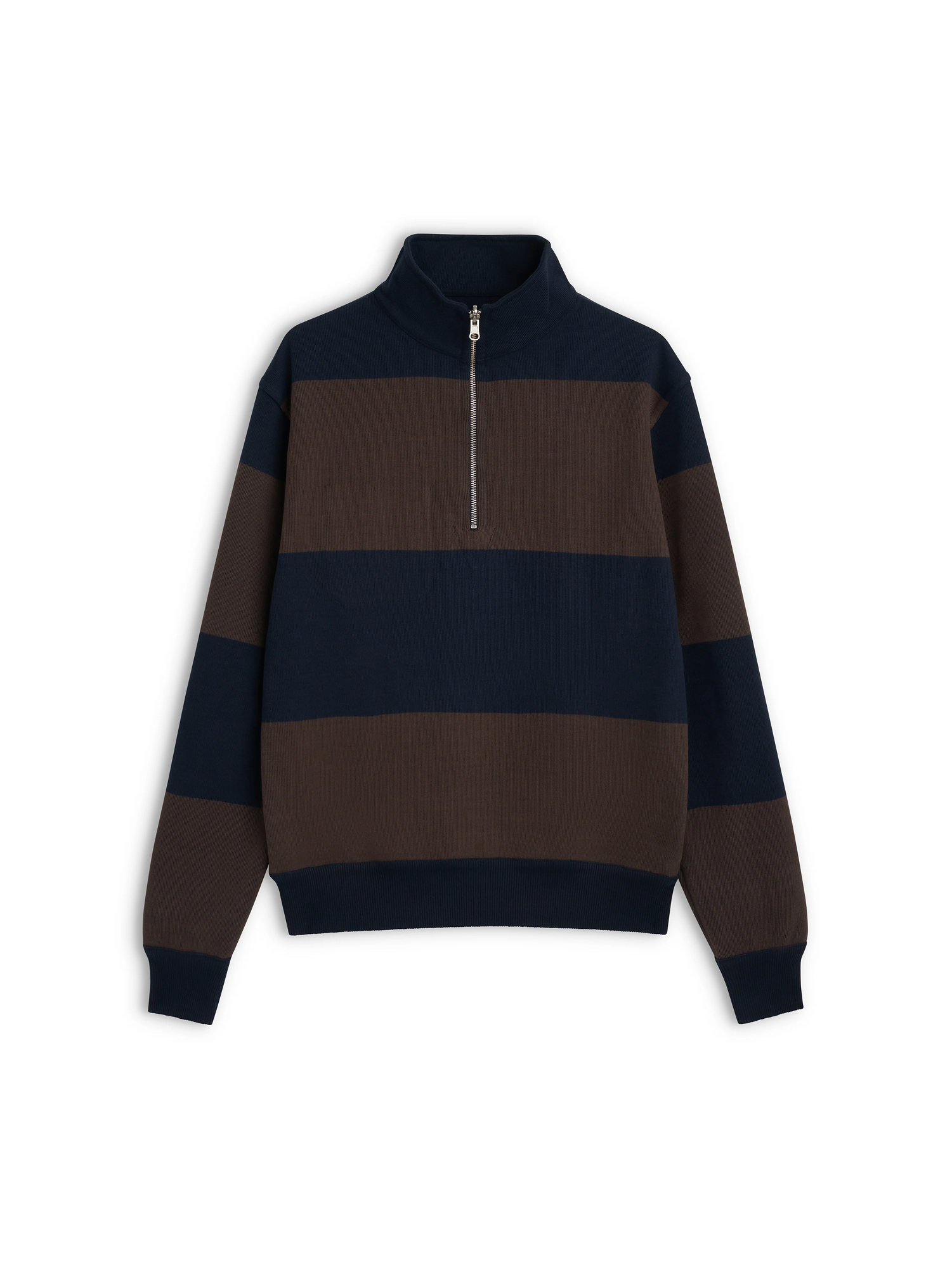Reversible Half Zip Sweatshirt Latimer Navy/Brown