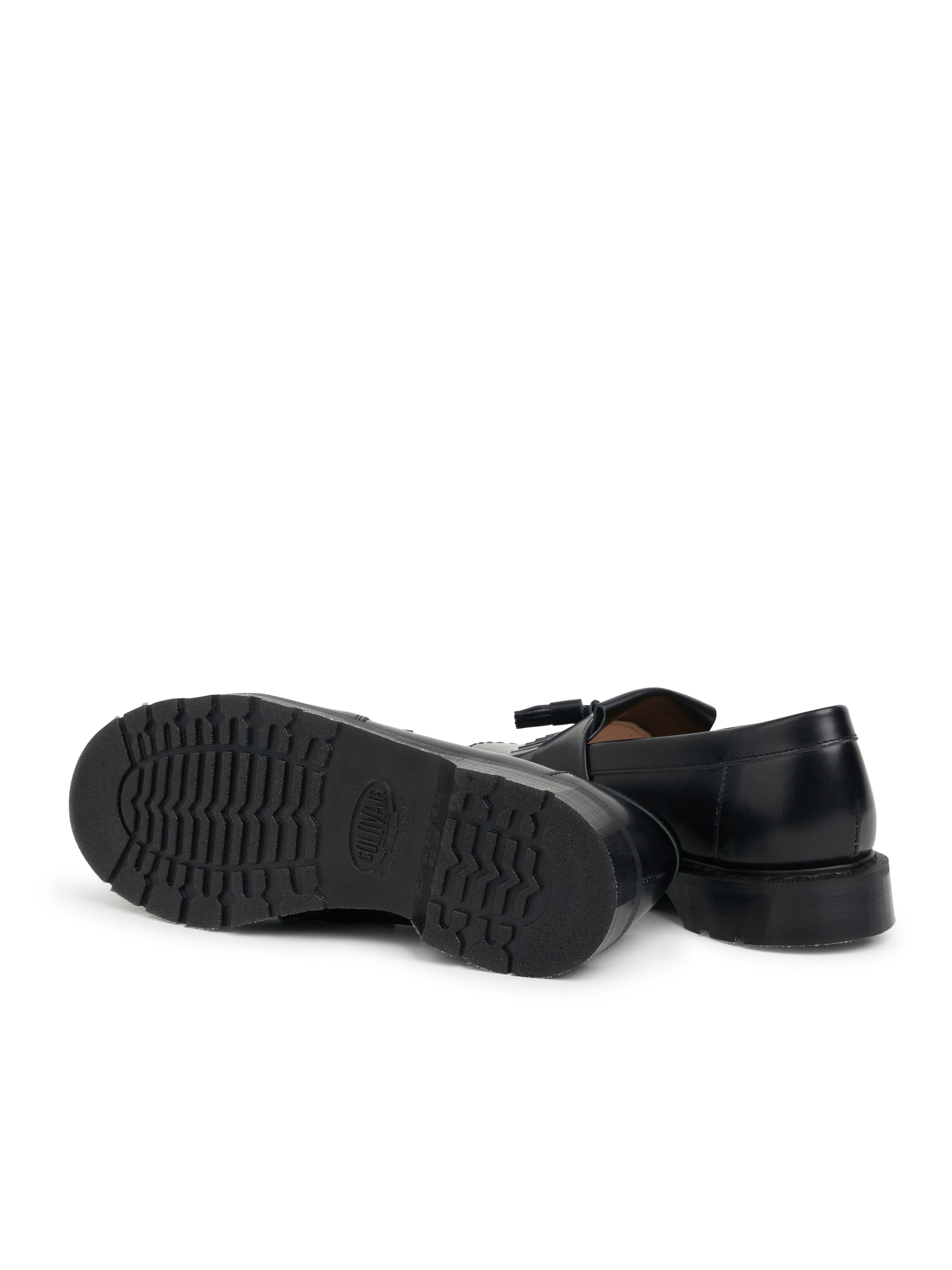 Solovair x Oliver Spencer Black Hi Shine Leather Tassel Loafer