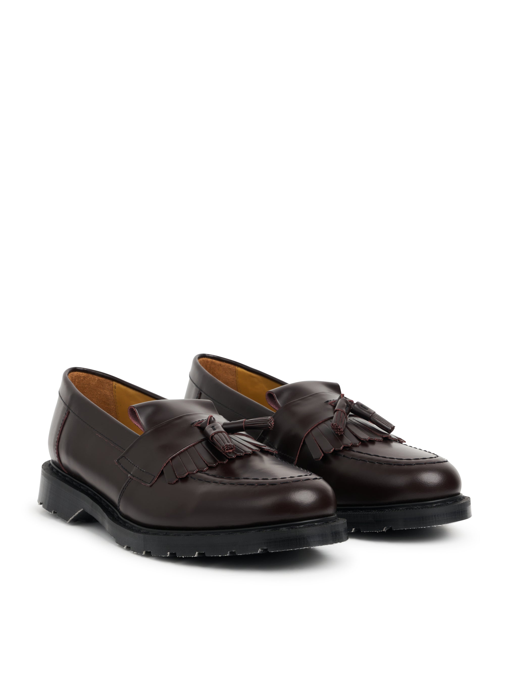 Solovair x Oliver Spencer Oxblood Hi Shine Leather Tassel Loafer
