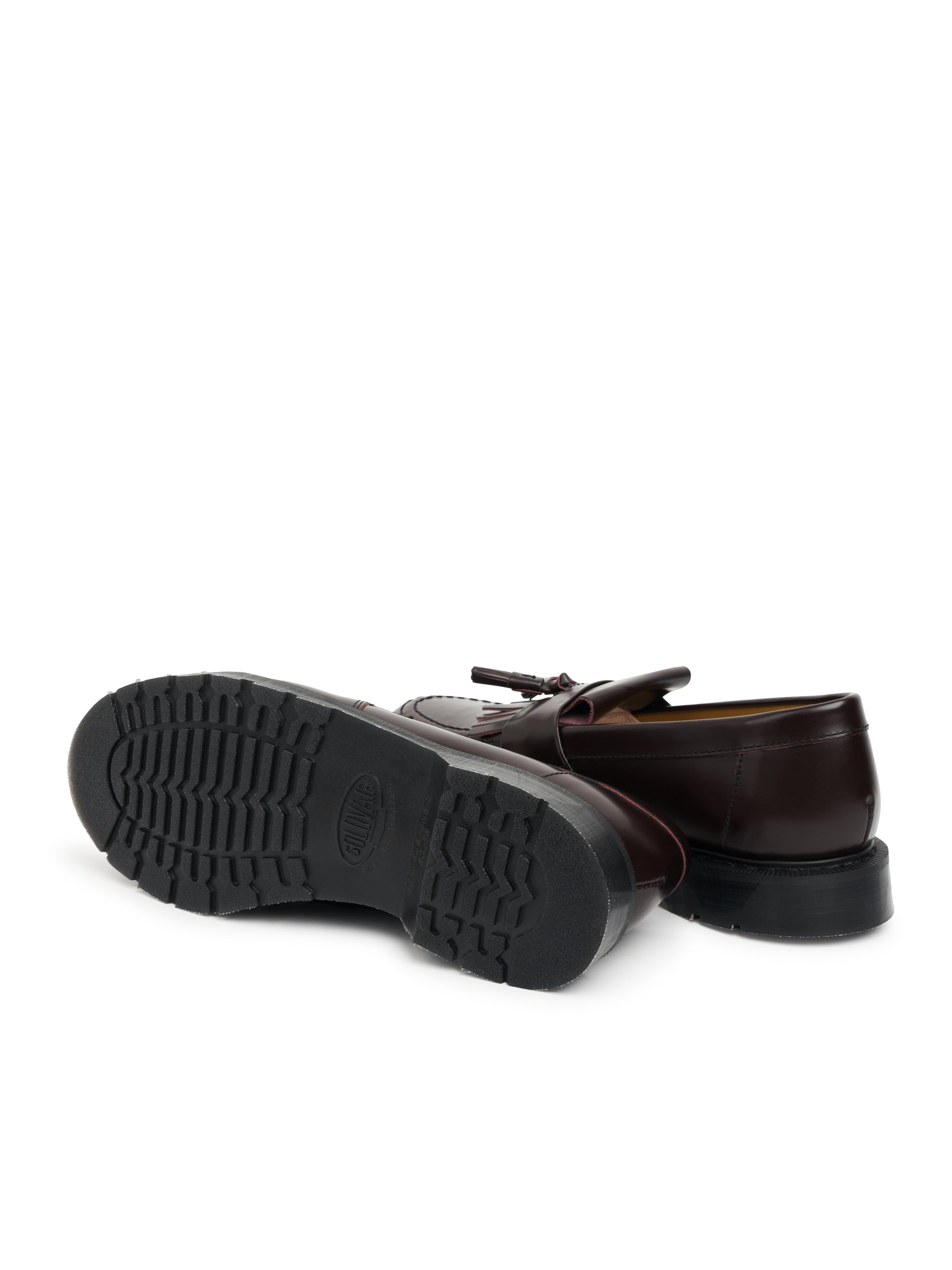 Solovair x Oliver Spencer Oxblood Hi Shine Leather Tassel Loafer