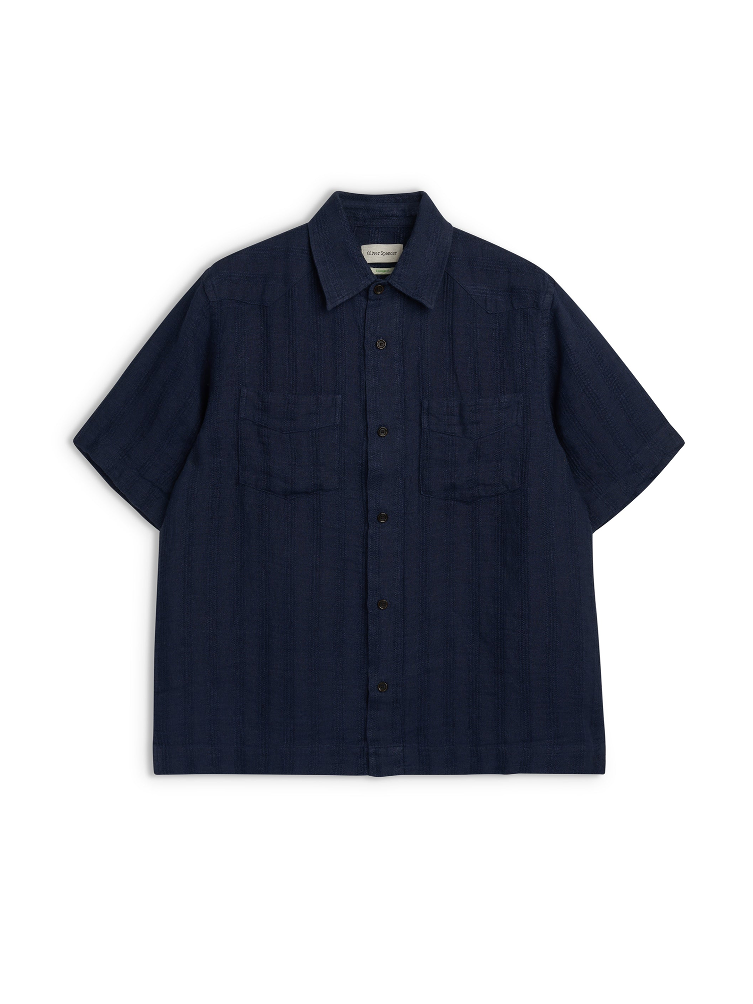 Santiago Short Sleeve Shirt Arnold Navy
