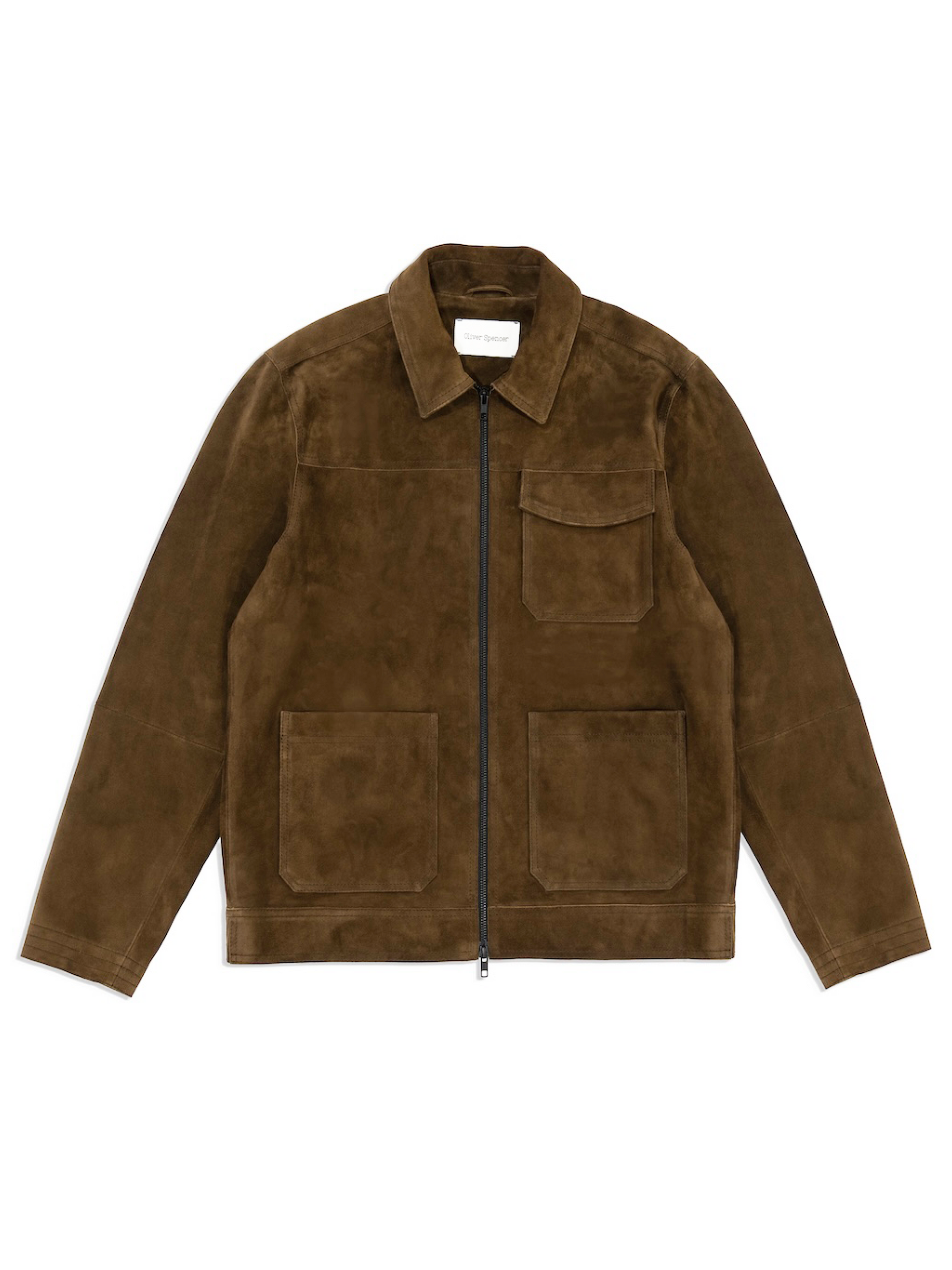 Suede Hardwick Jacket Suede Taupe