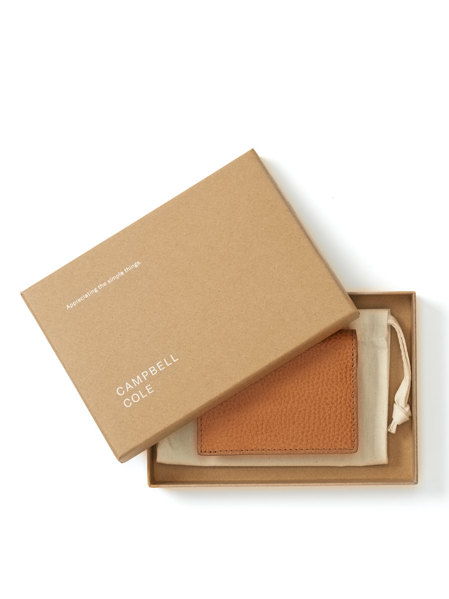 Campbell Cole Tan Elm Leather Compact Wallet