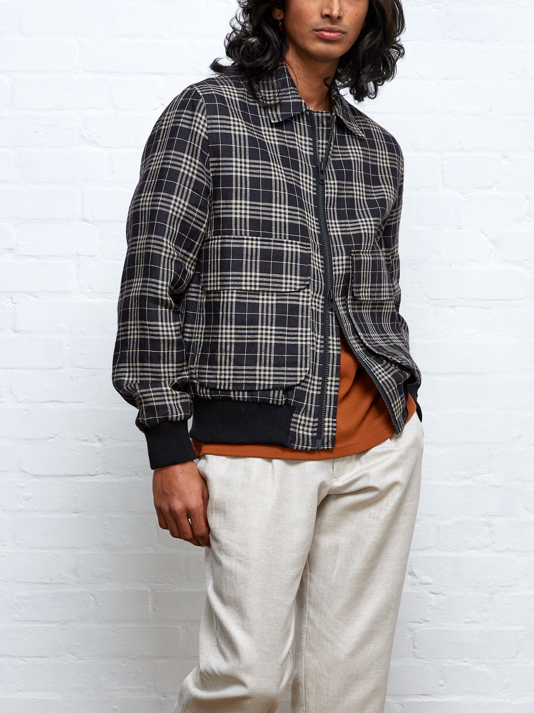 Langar Bomber Jacket Finlay Black