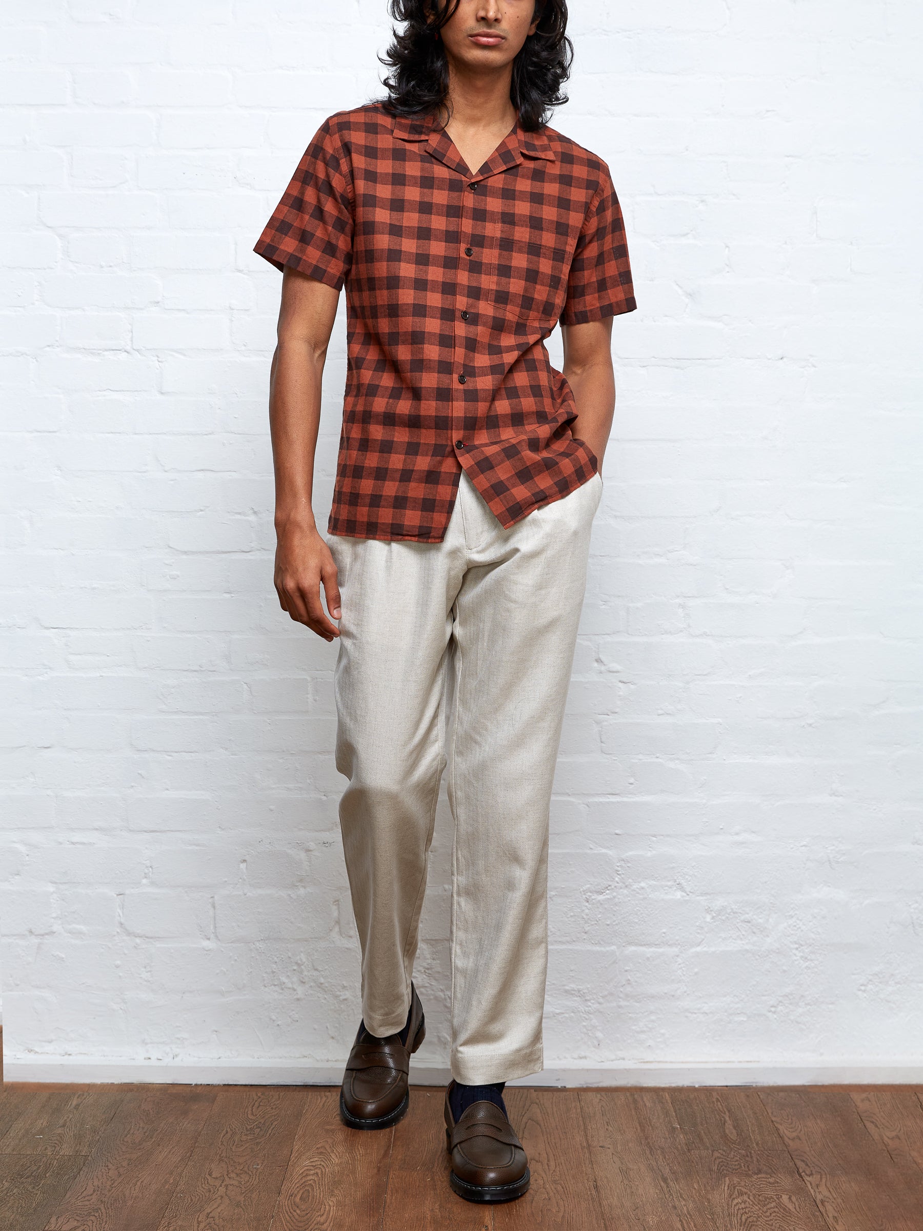 Havana Short Sleeve Shirt Marler Orange