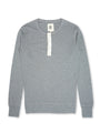 Hemen Harri Henley Organic Cotton Grey Long Sleeve T-Shirt