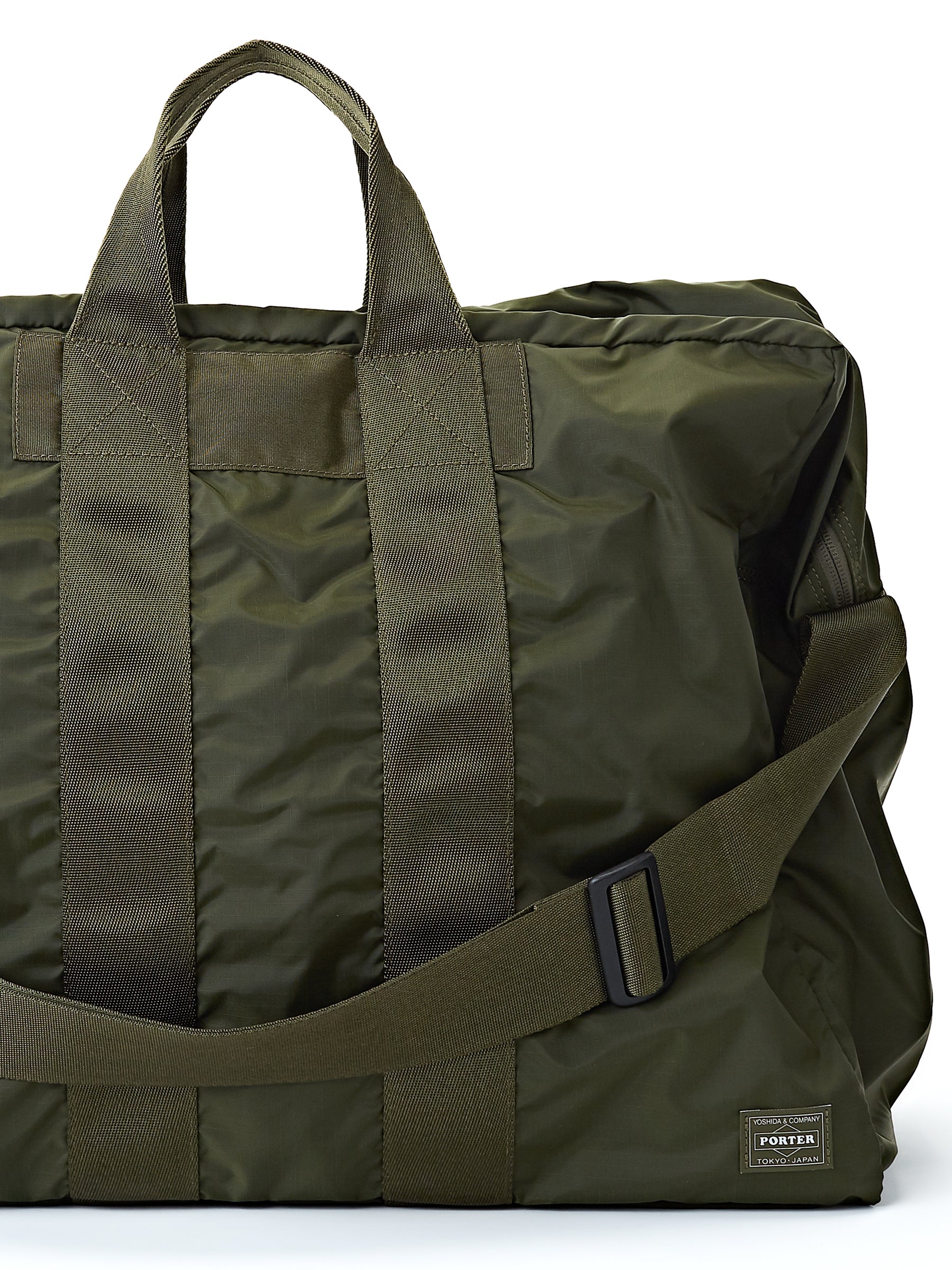 Porter-Yoshida &amp; Co 2-way Flex Duffle Bag Olive