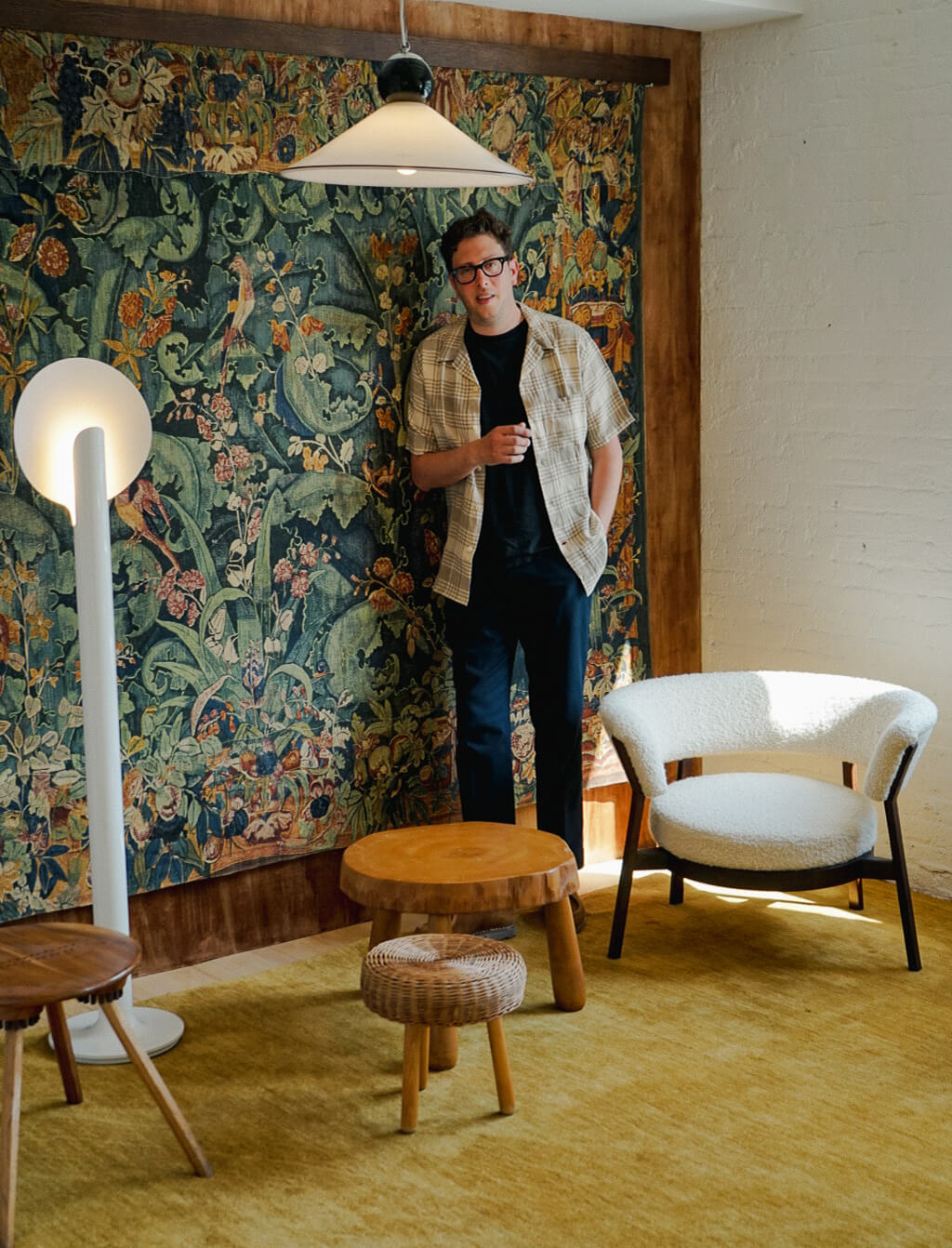 Alan Eckstein in his New York showroom