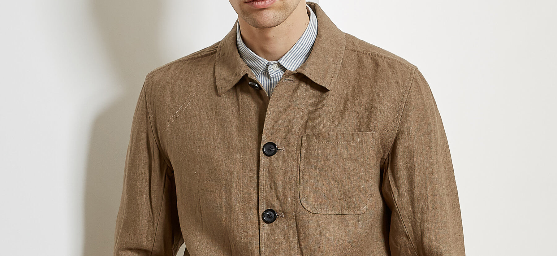 New in: the Cowboy Chore jacket in Evering linen