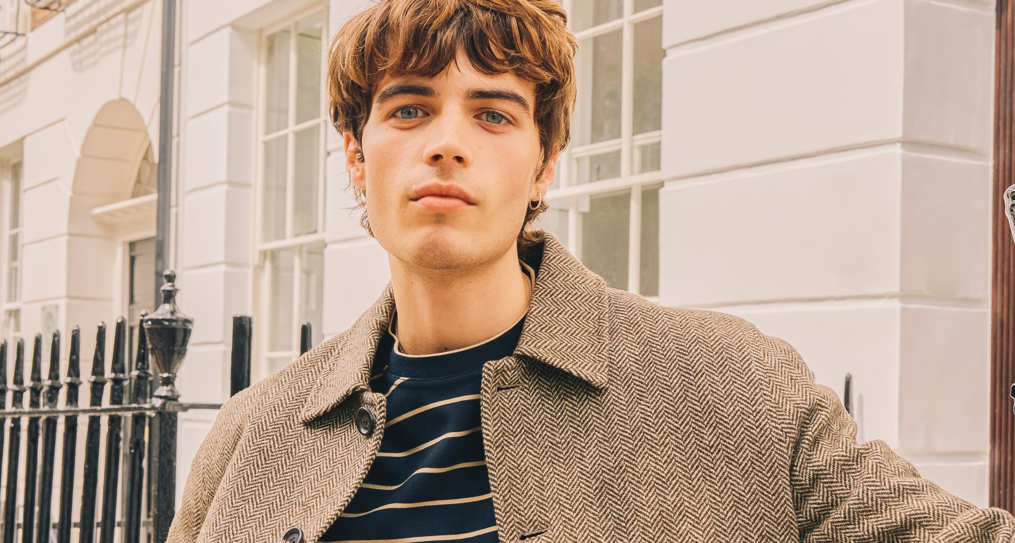 Oliver Spencer ウールジャケット Made in England Oliver Spencer Lambeth Jacket – Mosedale Navy Recycled Wool