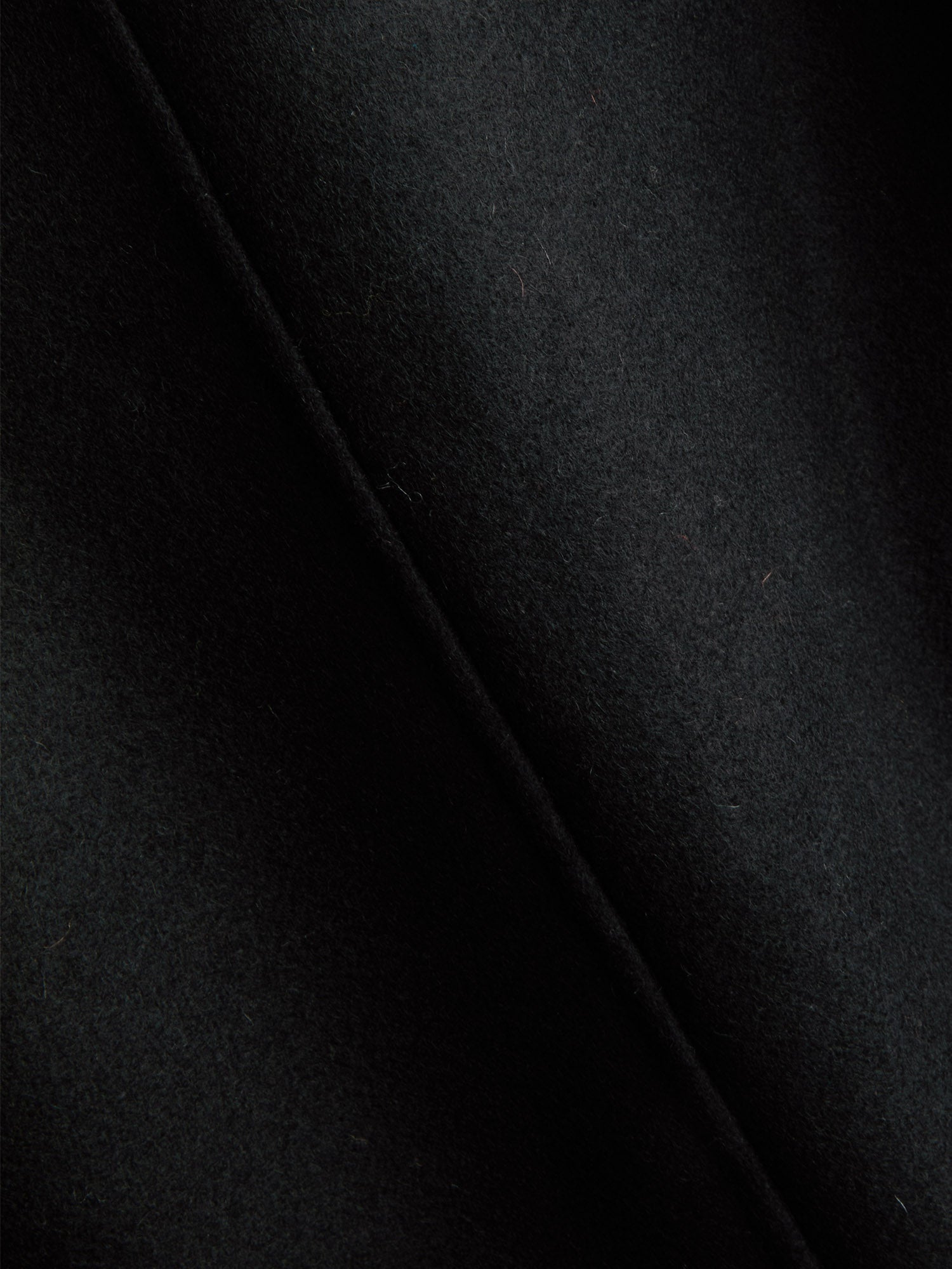 Detailed material shot of Oliver Spencer Men's Black Wool Bomber Jacket