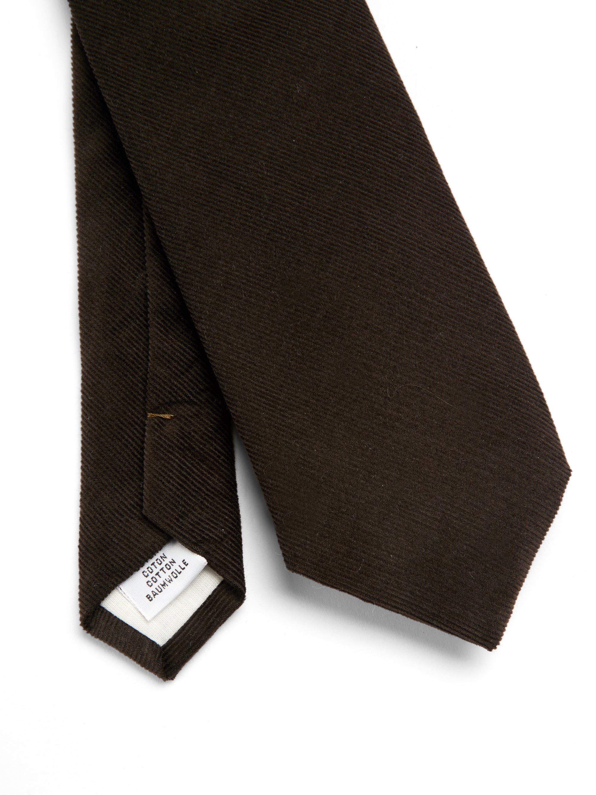 Tie Mersey Cord Brown