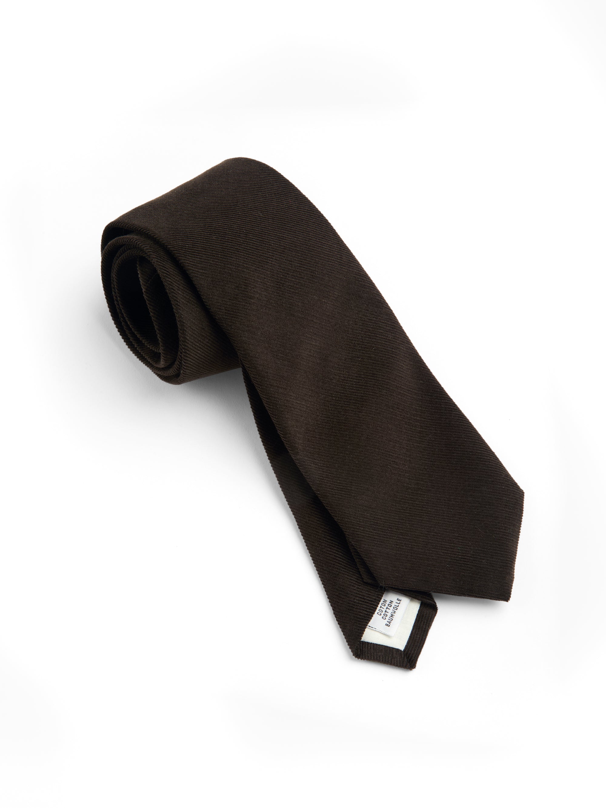 Tie Mersey Cord Brown