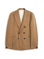 Double Breasted Jacket Sadler Beige
