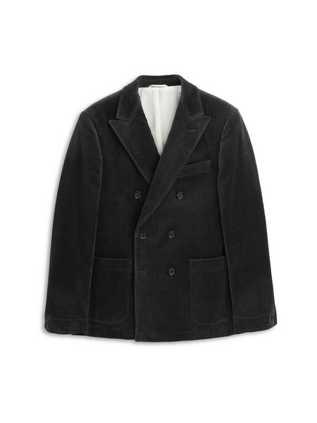 Men's Grey Corduroy Double-Breasted Jacket – Oliver Spencer
