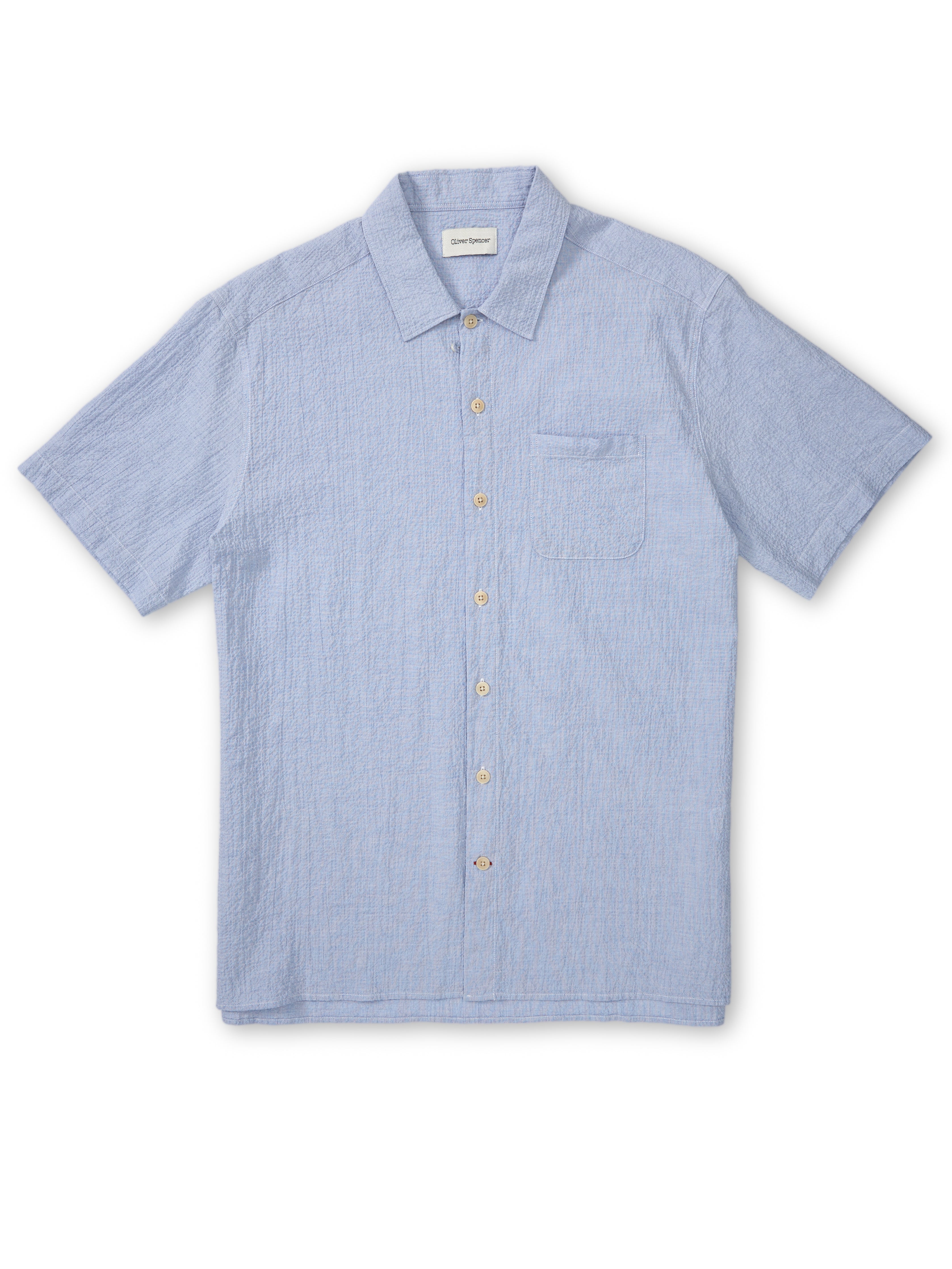 Riviera Short Sleeve Shirt Hughes Blue