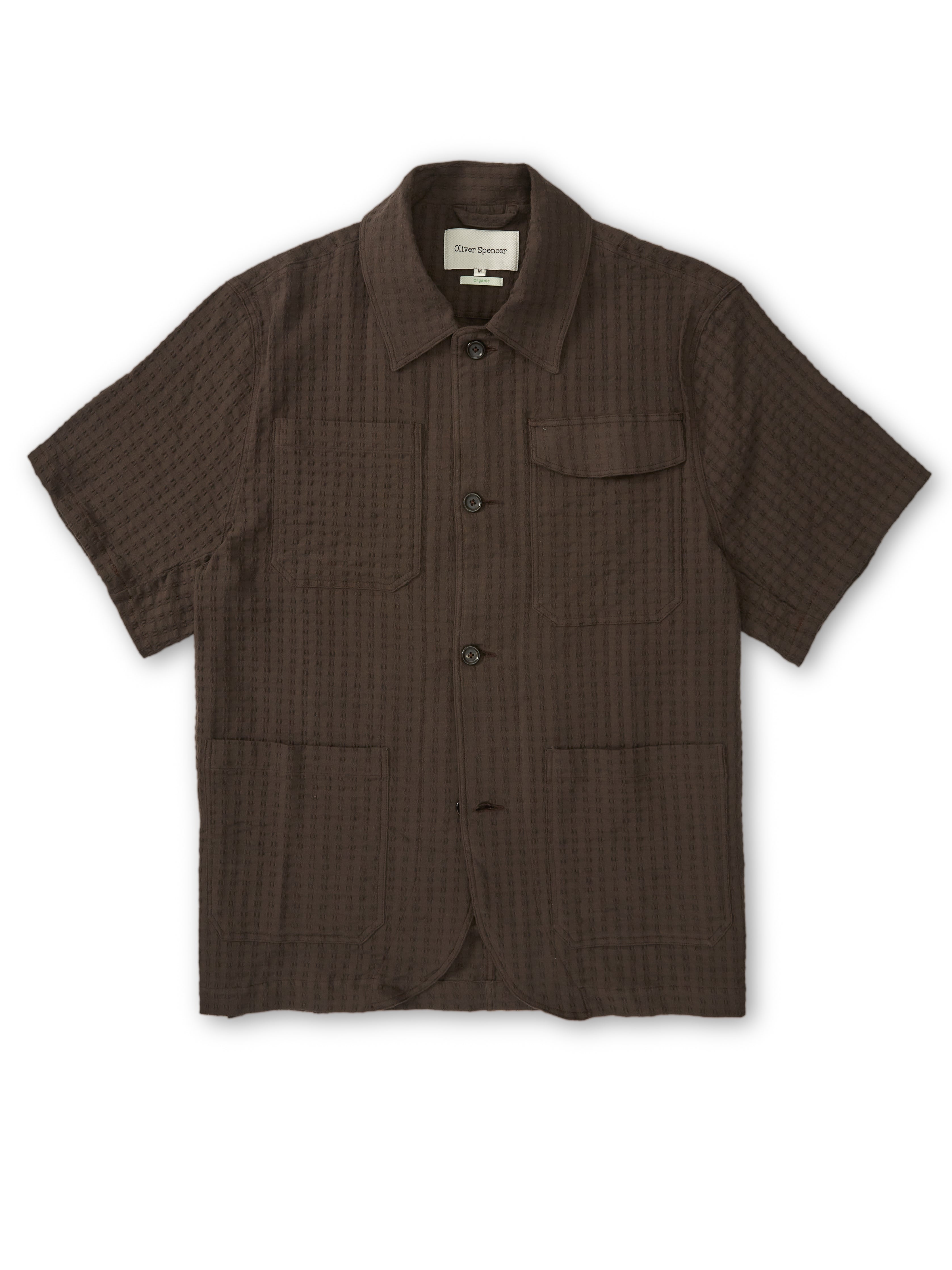 Short Sleeve Safari Shirt Sampson Brown