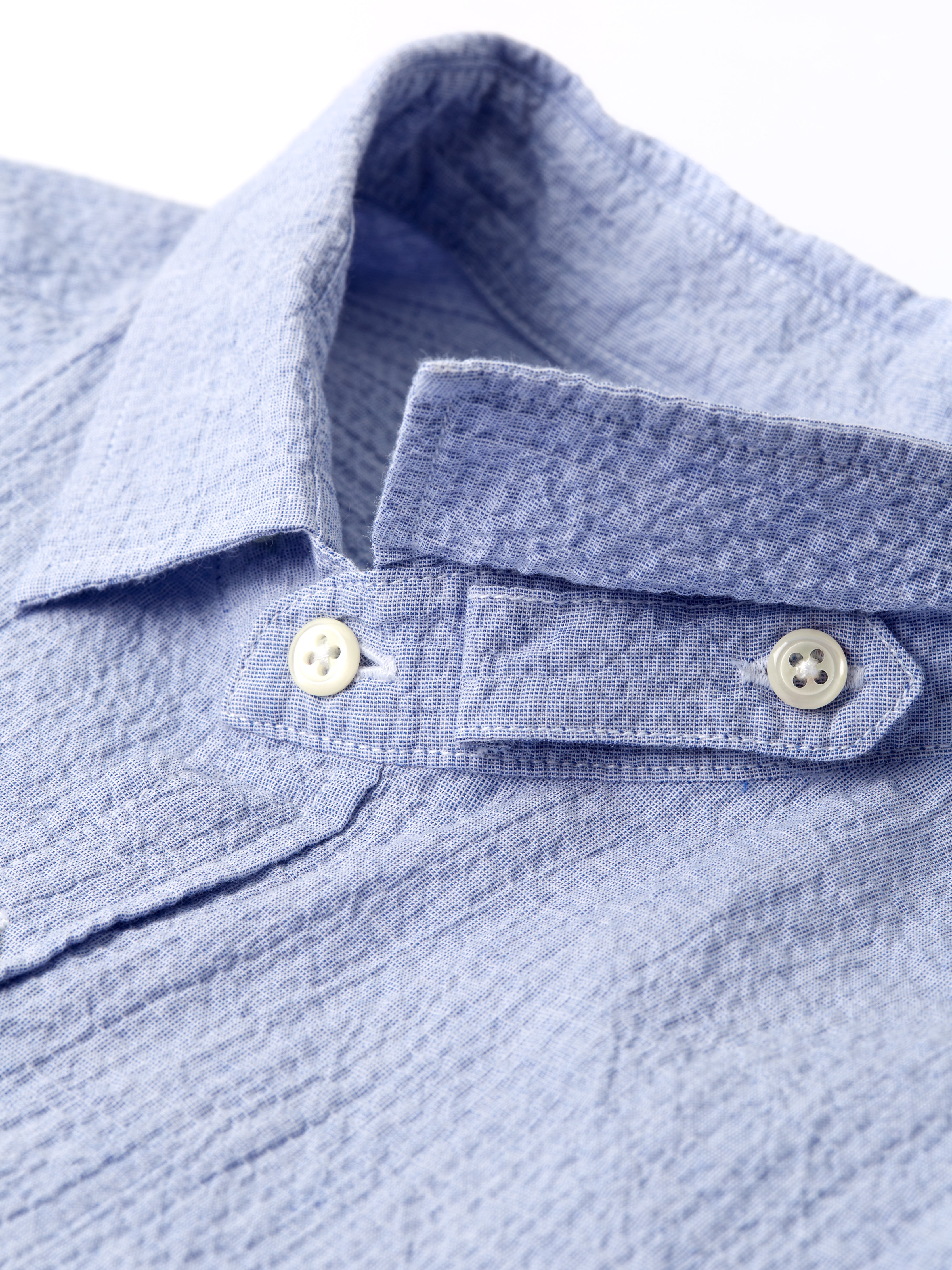 Clerkenwell Tab Shirt Hughes Blue