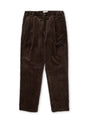 Morton Pleated Trousers Deakin Cord Brown