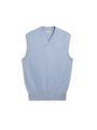 Graves V Neck Vest Overton Sky Blue