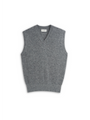 Graves V Neck Vest Rosen Mid Grey