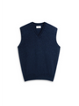 Graves V Neck Vest Rosen Navy