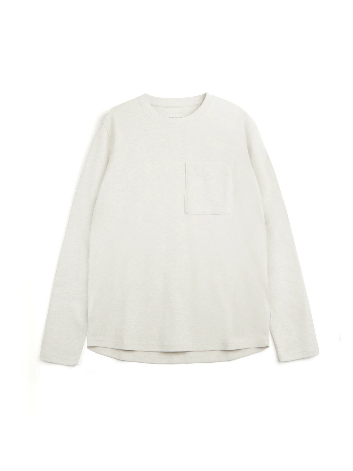 Heavy Long Sleeve T Shirt Tavistock Oatmeal
