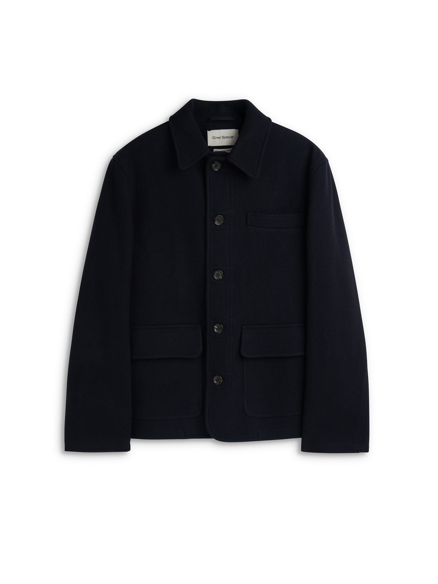 Oliver Spencer Black Lambeth Jacket Flat Shot