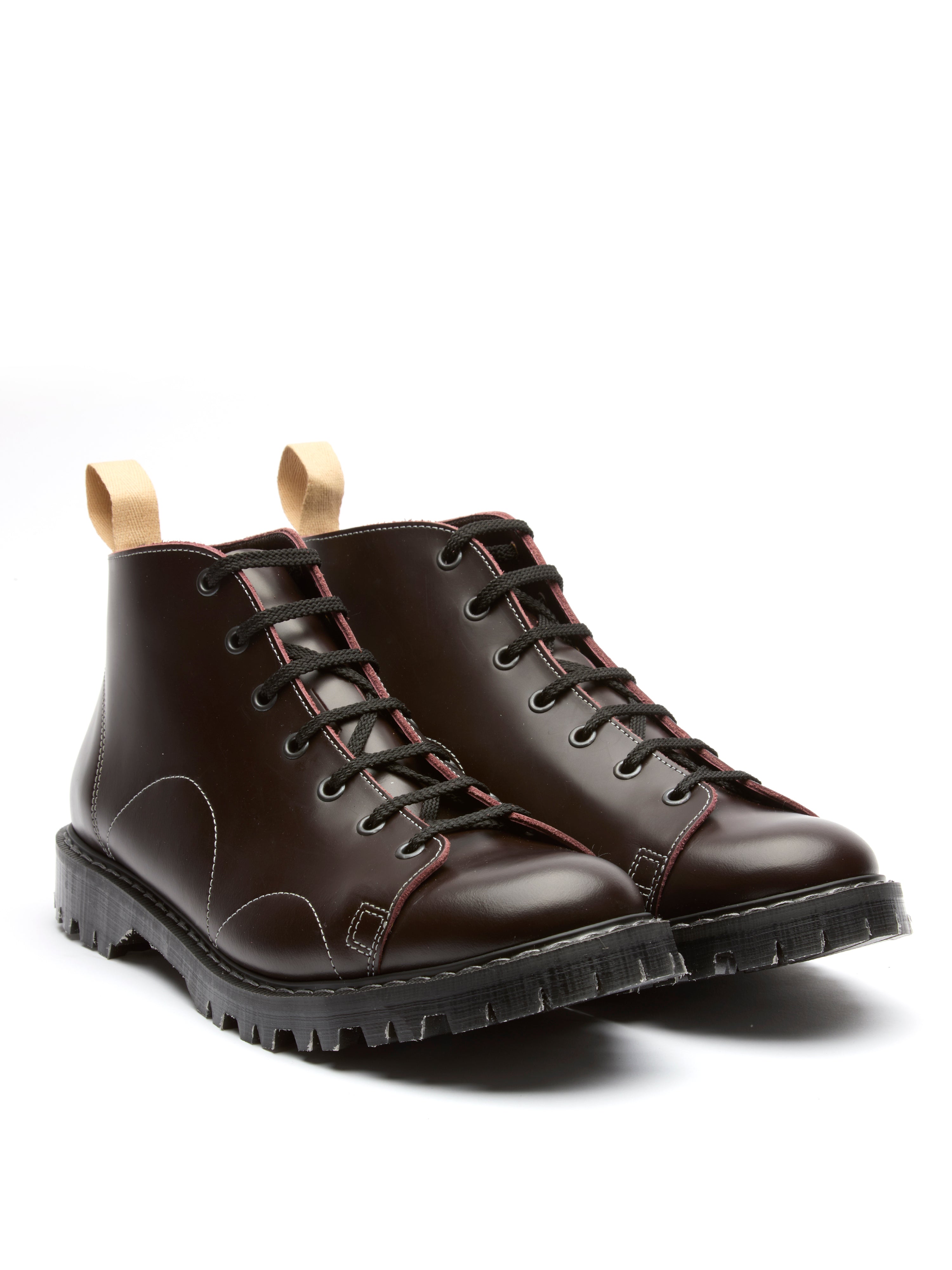 Solovair x Oliver Spencer Ox Blood Hi Shine Monkey Boot