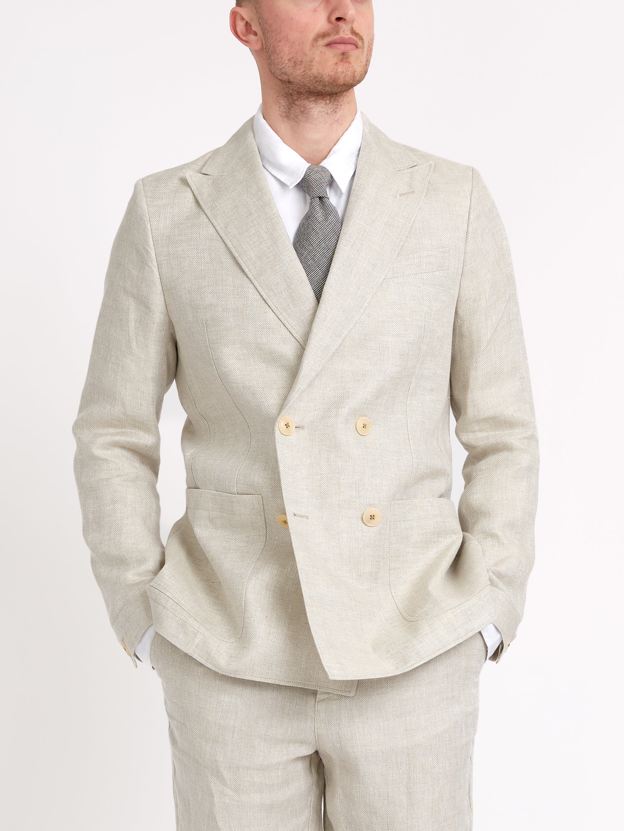 Double-Breasted Jacket Davidson Sand