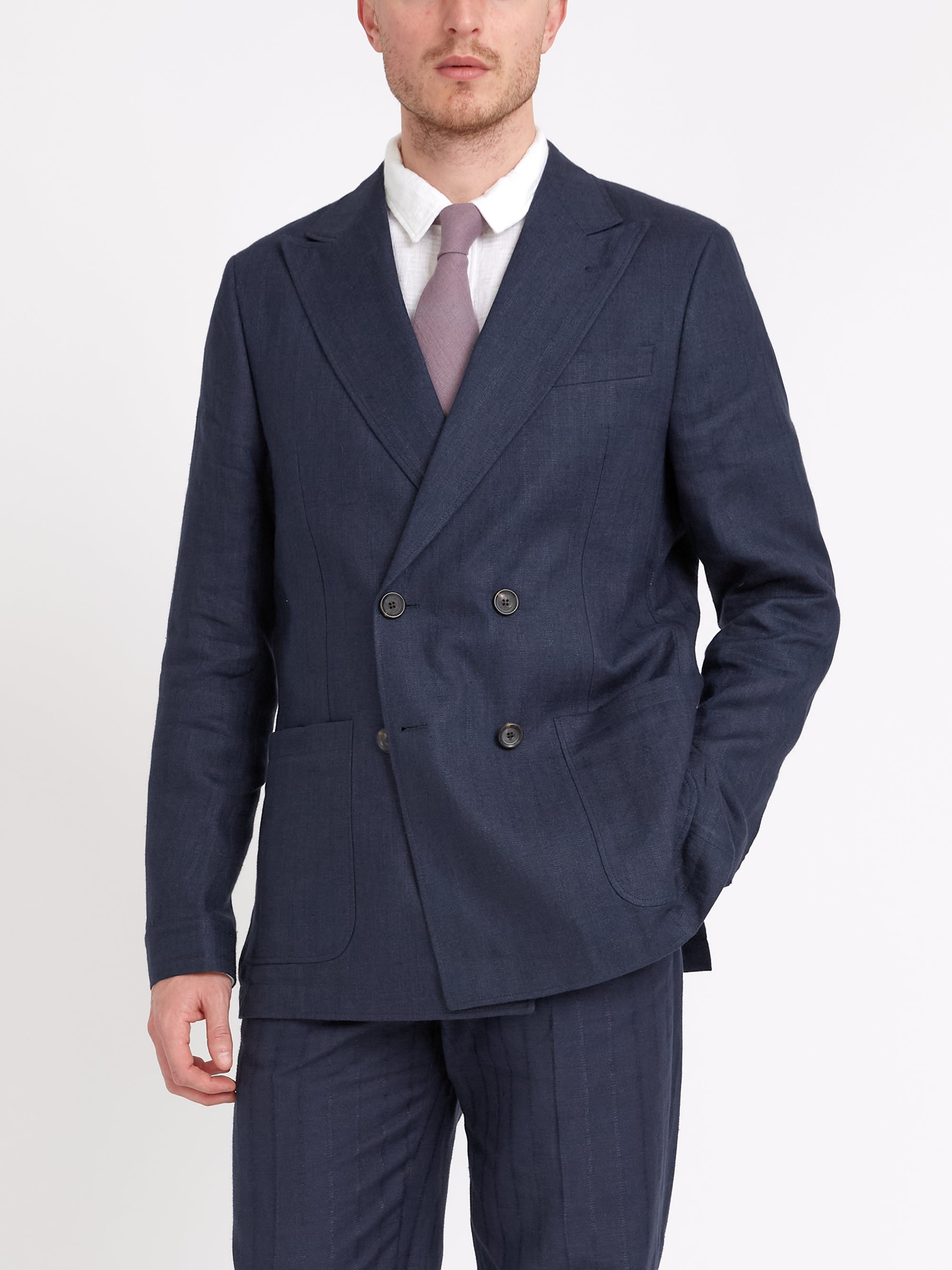 Double-Breasted Jacket Dillard Navy