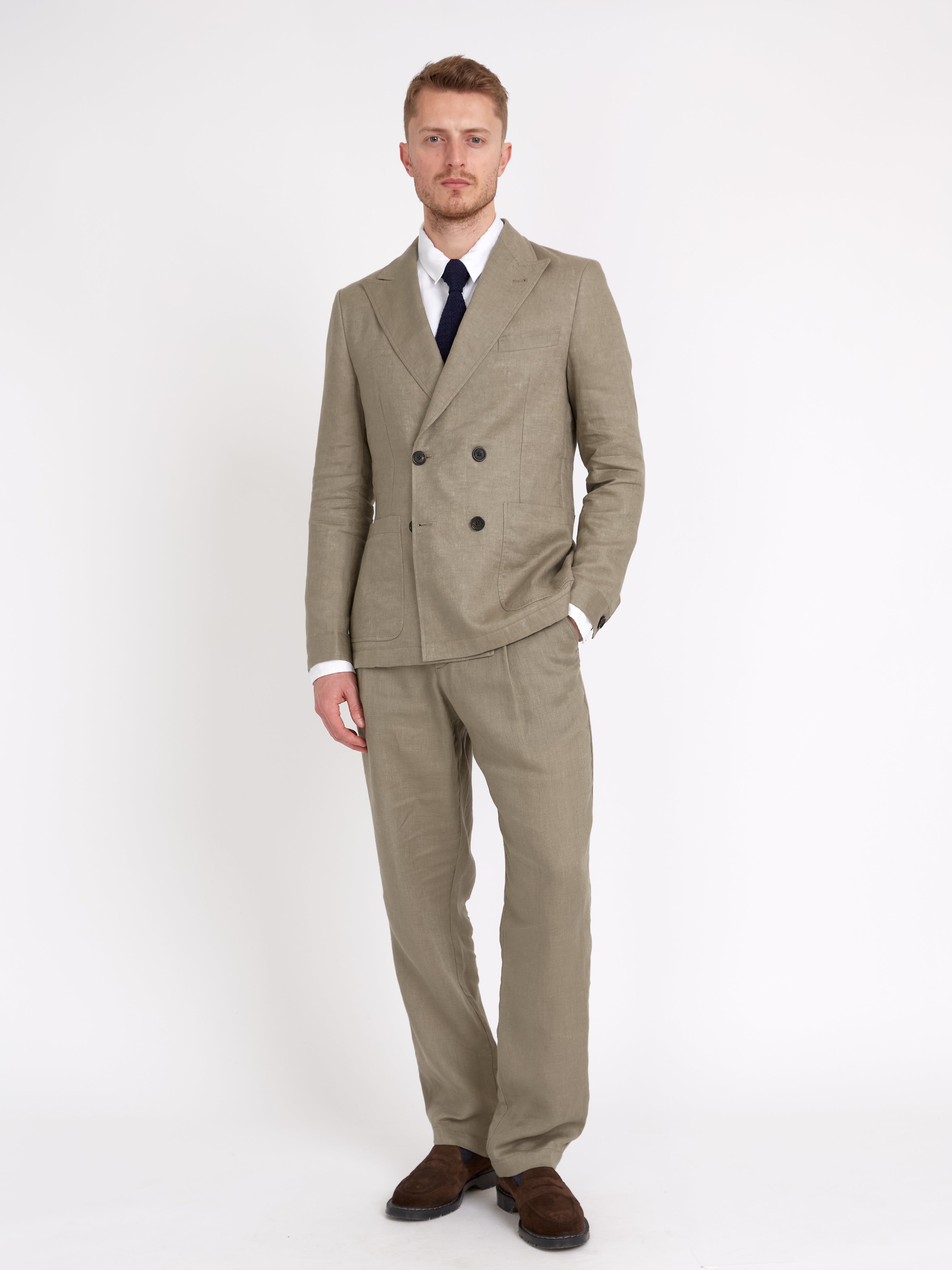 Stone Padworth Double-Breasted Suit