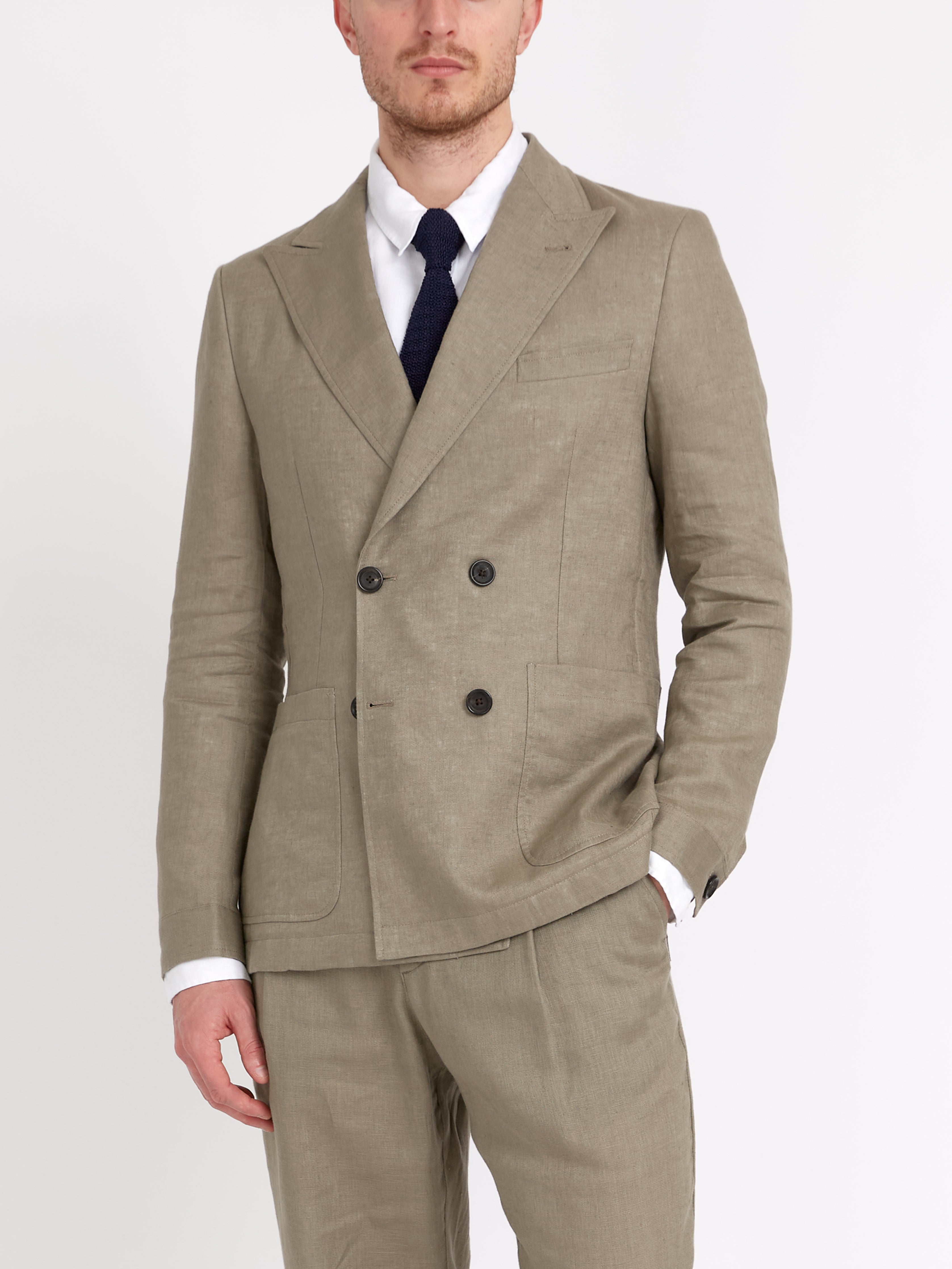 Stone Padworth Double-Breasted Suit