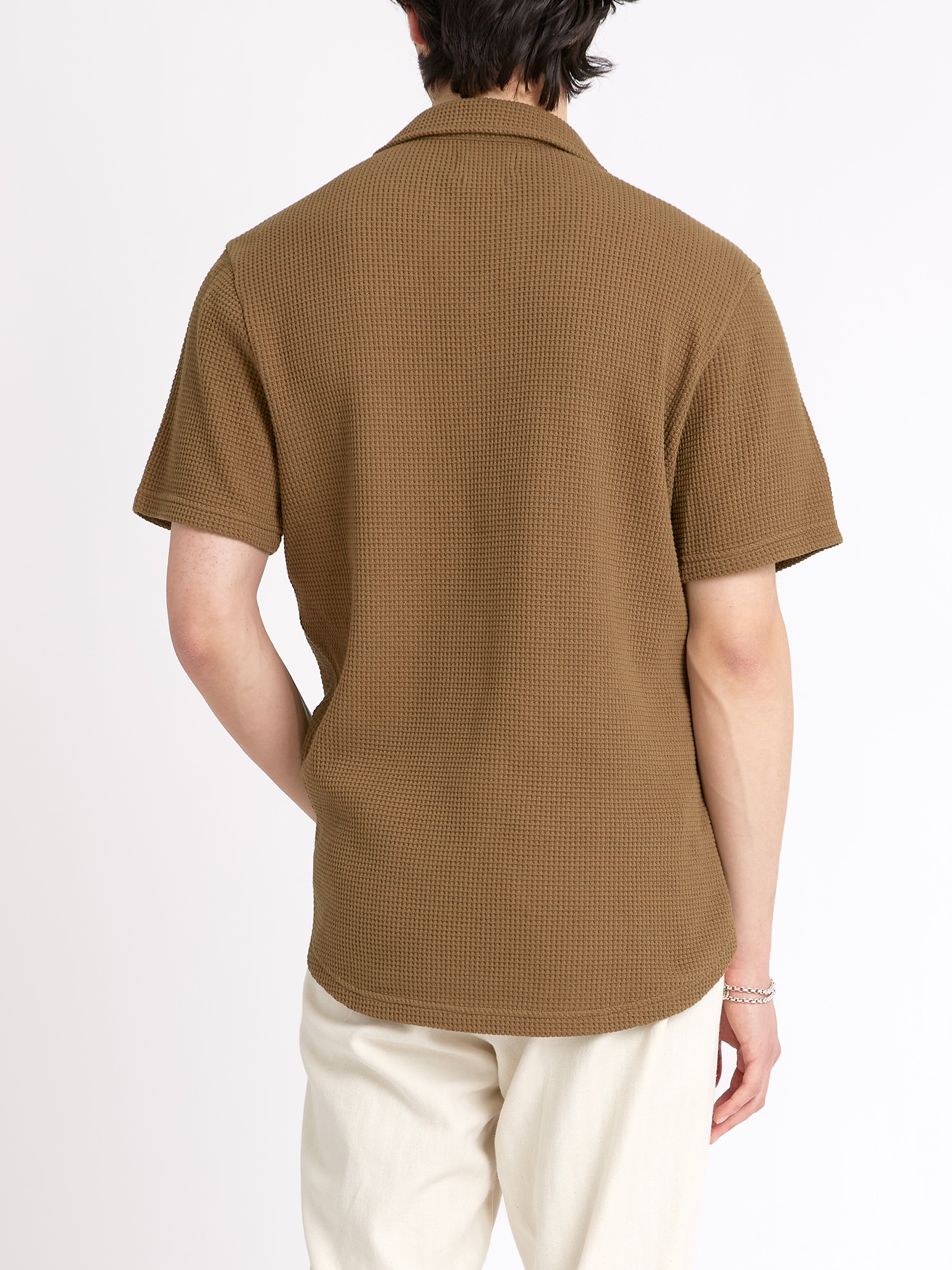 Austell Short Sleeve Polo Shirt Barton Tobacco Brown