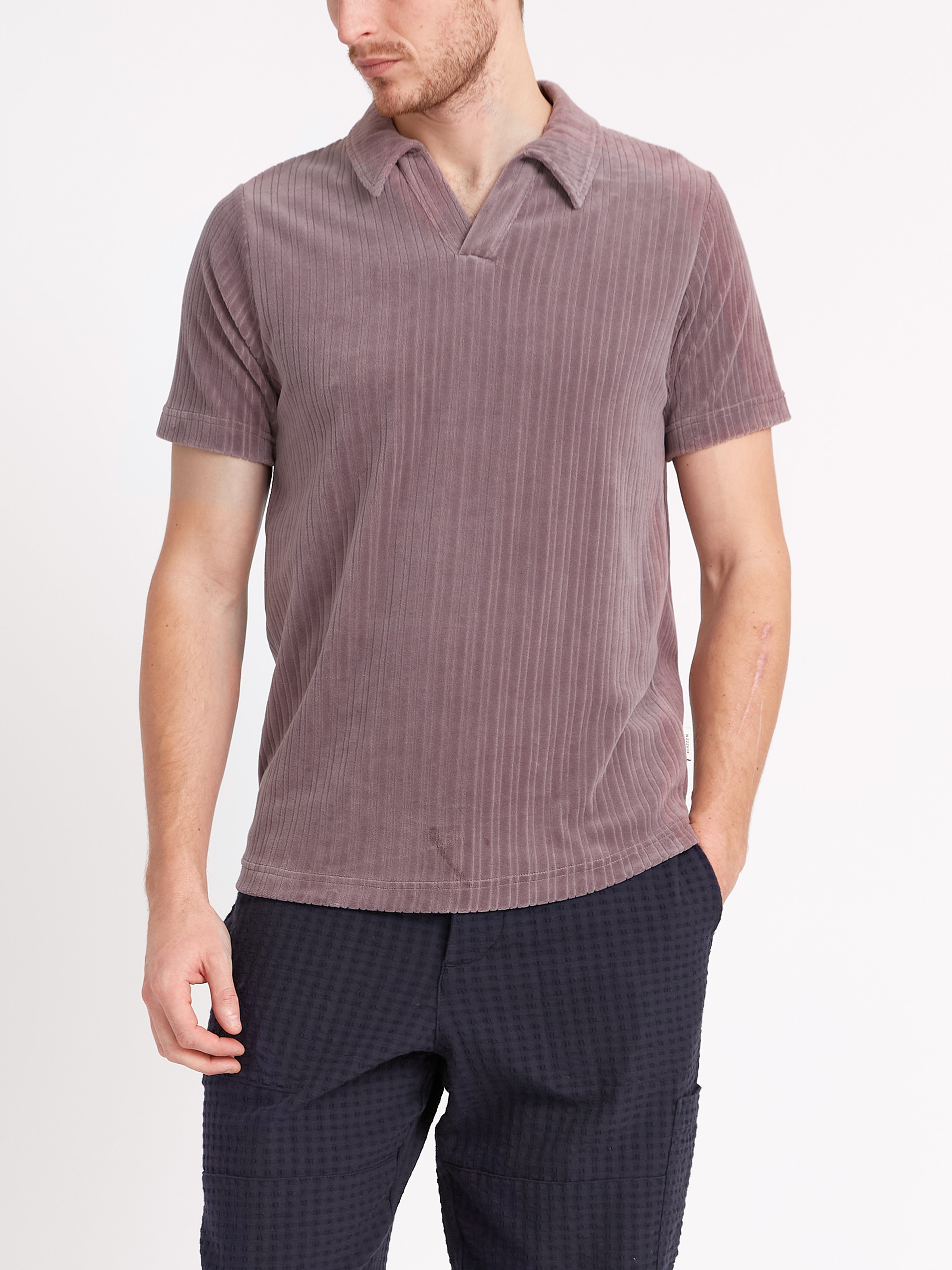 Austell Short Sleeve Polo Shirt Willow Mauve
