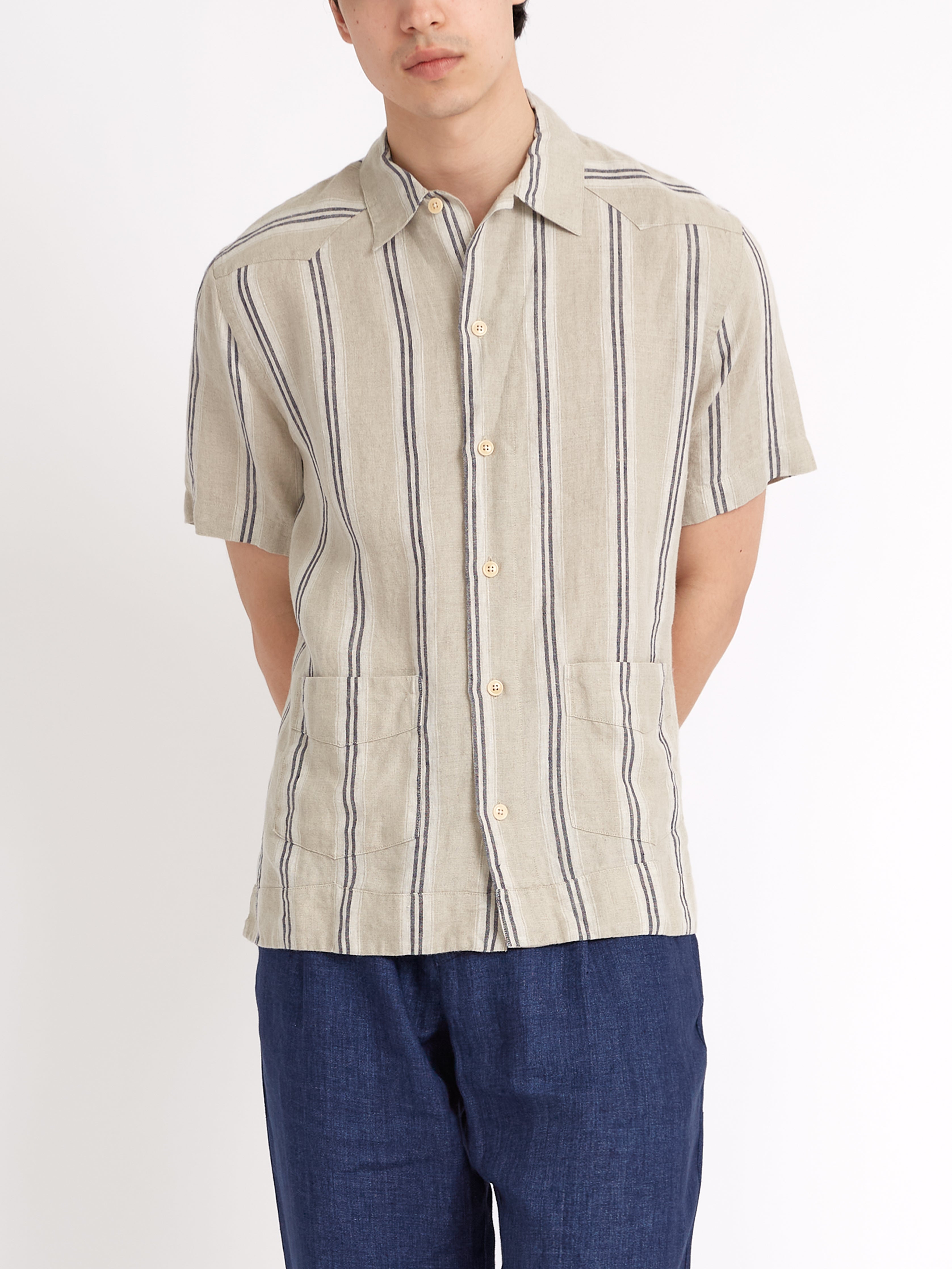 Cuban Short Sleeve Shirt Loughlin Sand