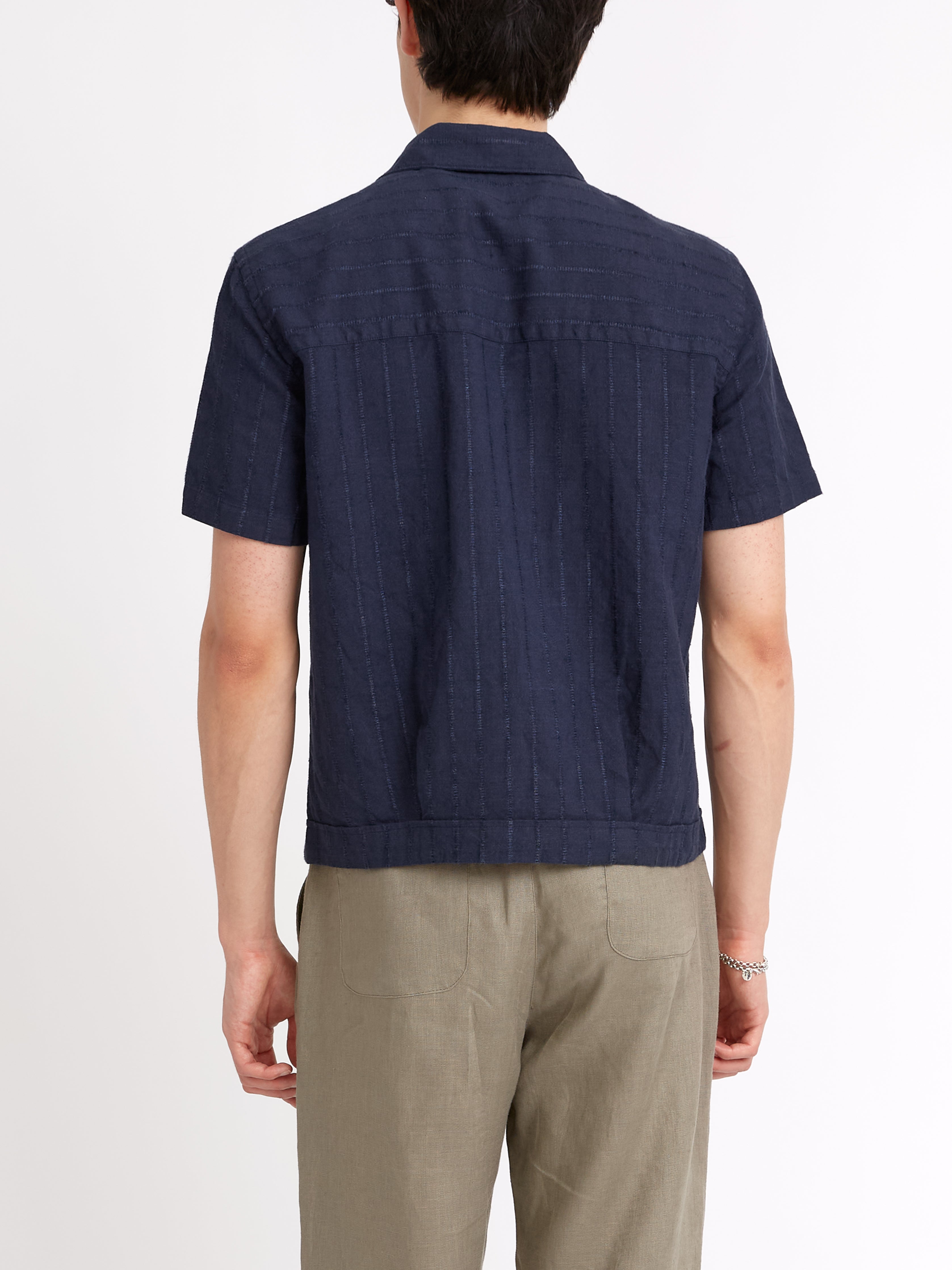 Short Sleeve Milford Shirt Dillard Navy