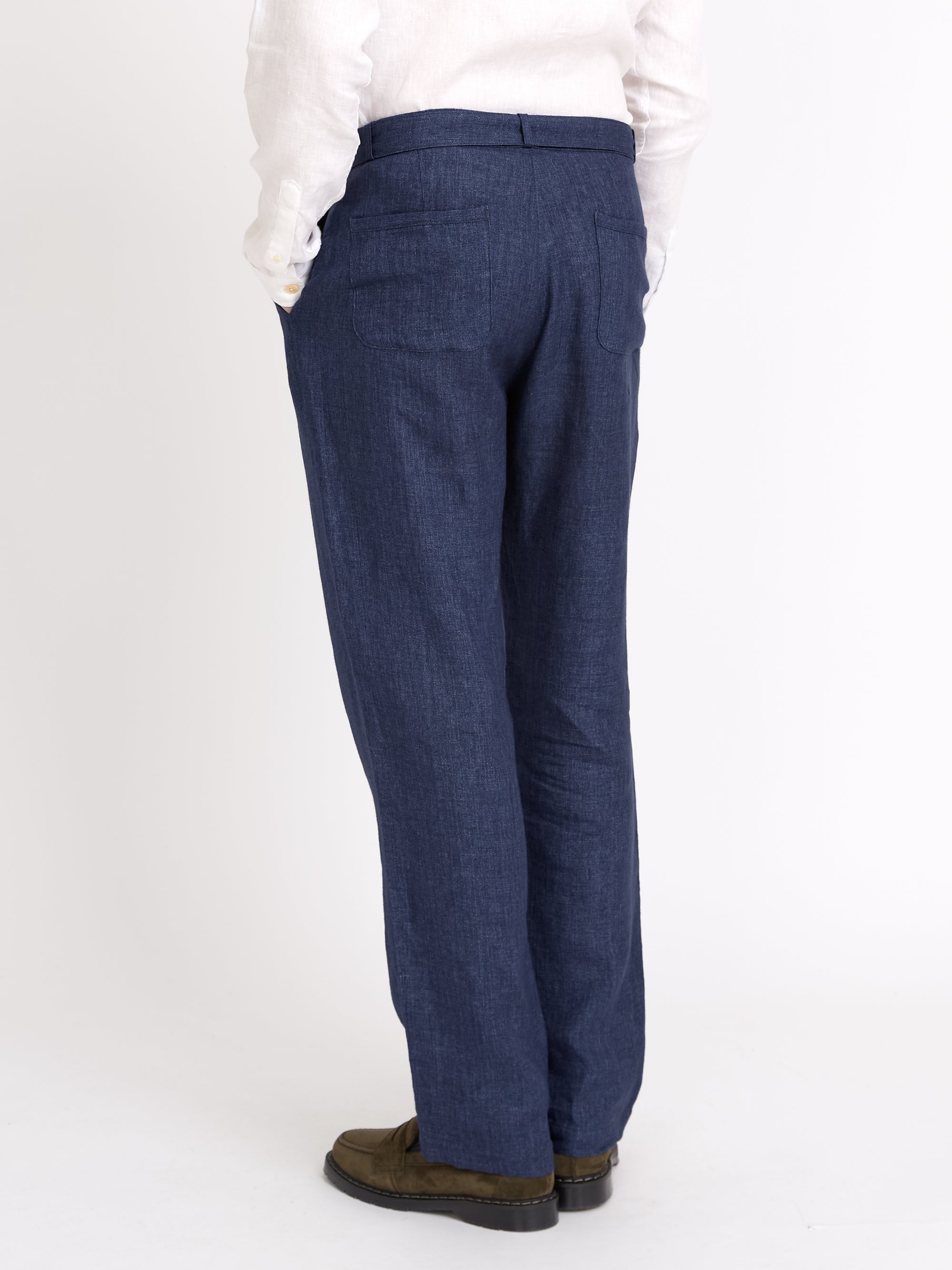 Belted Trousers Dubrow Navy