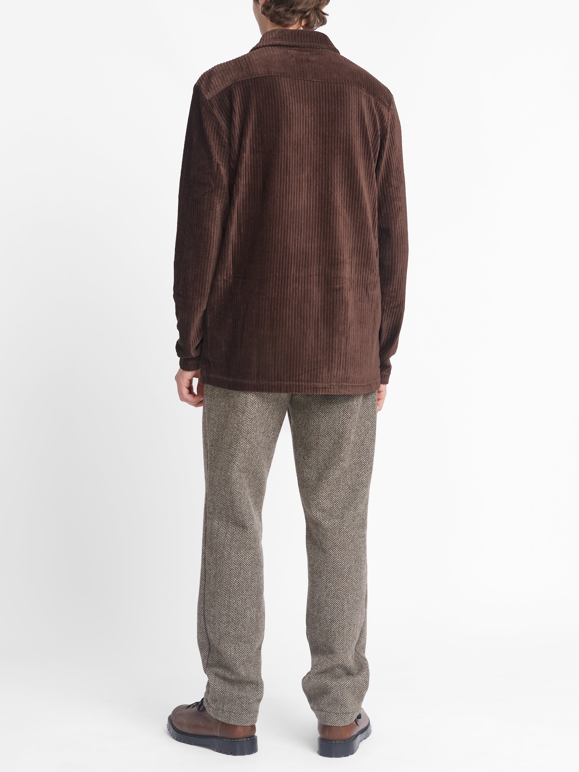 Long Sleeve Riviera Jersey Shirt Lulworth Chocolate Brown