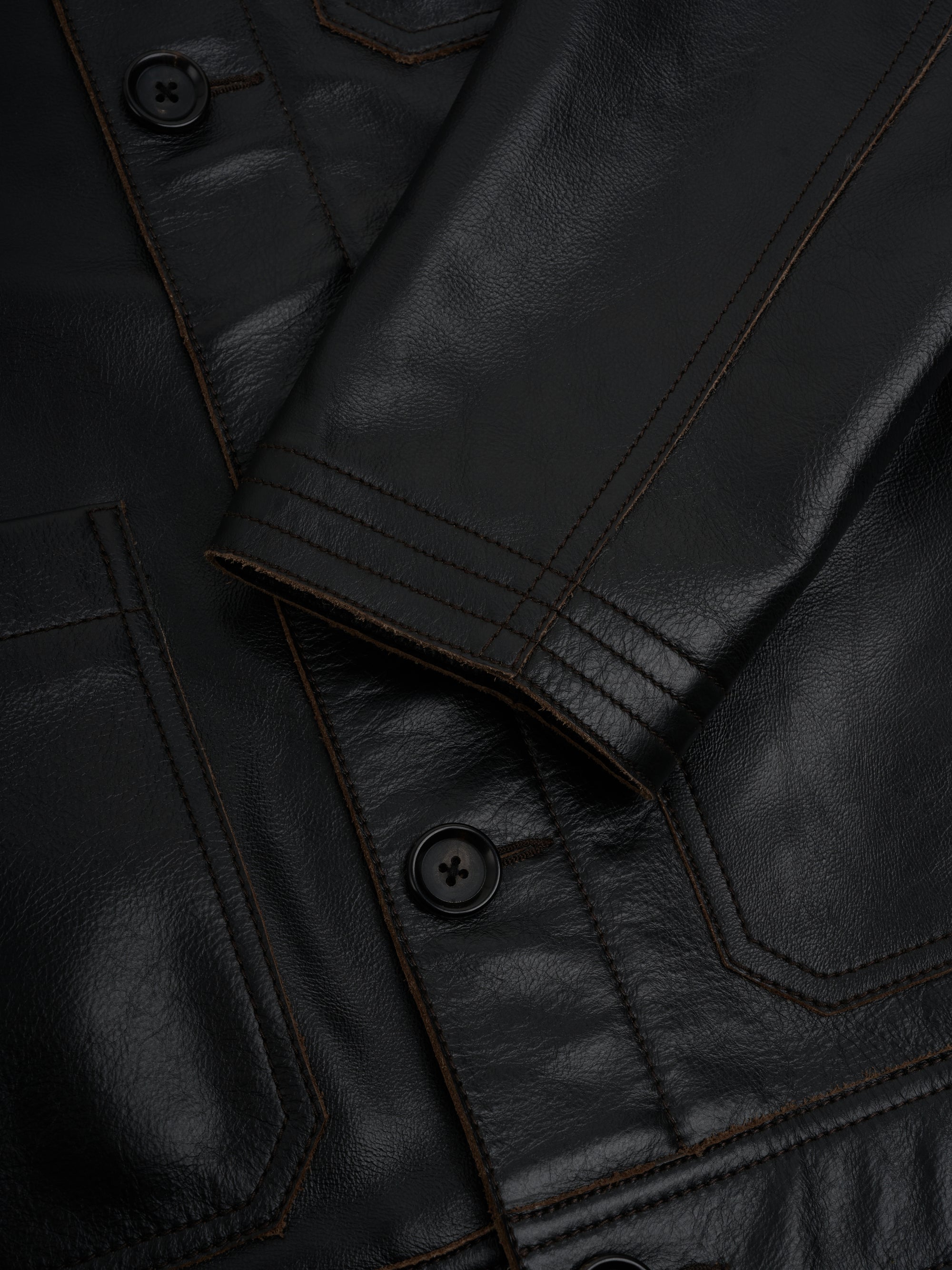Leather Hardwick Jacket Black