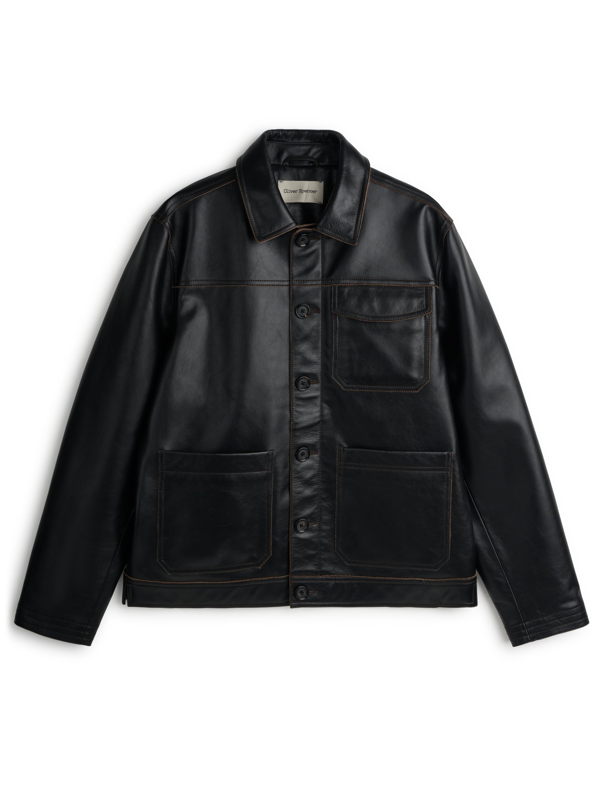 Leather Hardwick Jacket Black