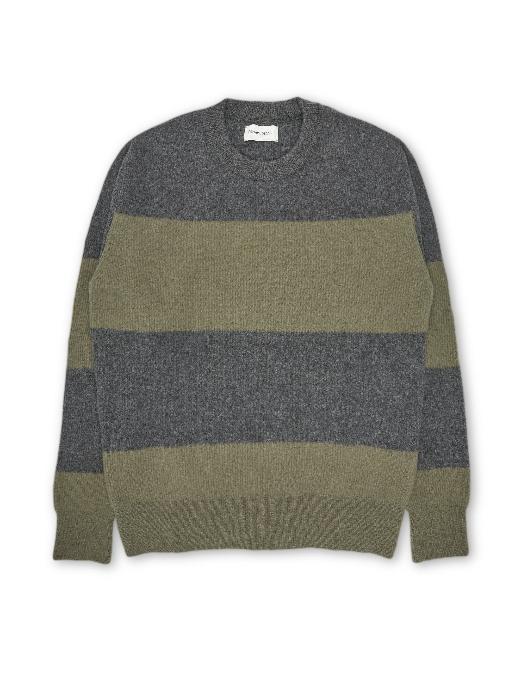 Blenheim Jumper Paxton Charcoal/Sage Green