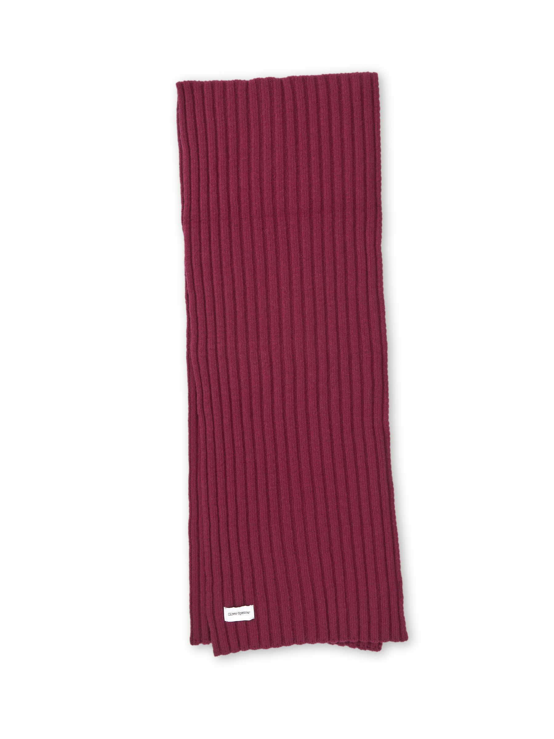 Soane Scarf Rib Berry Red – Oliver Spencer