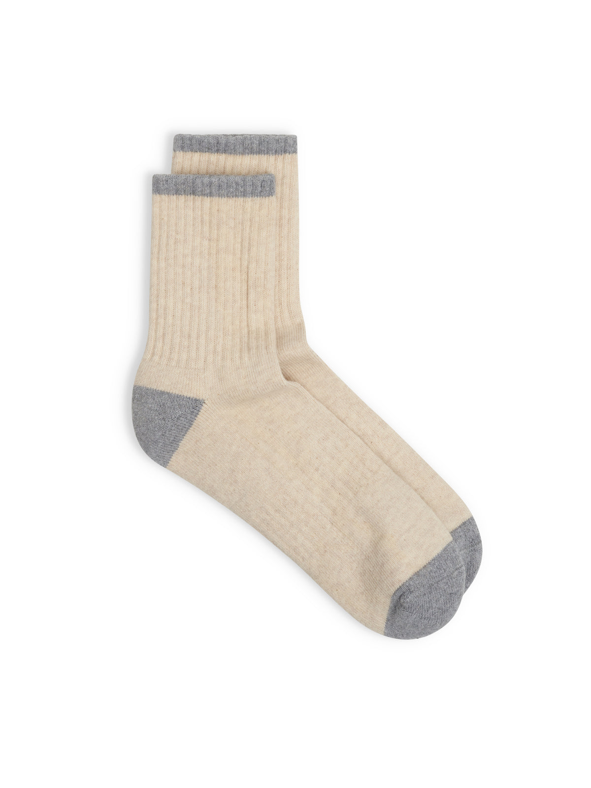 Crew Socks Monro Cream Grey