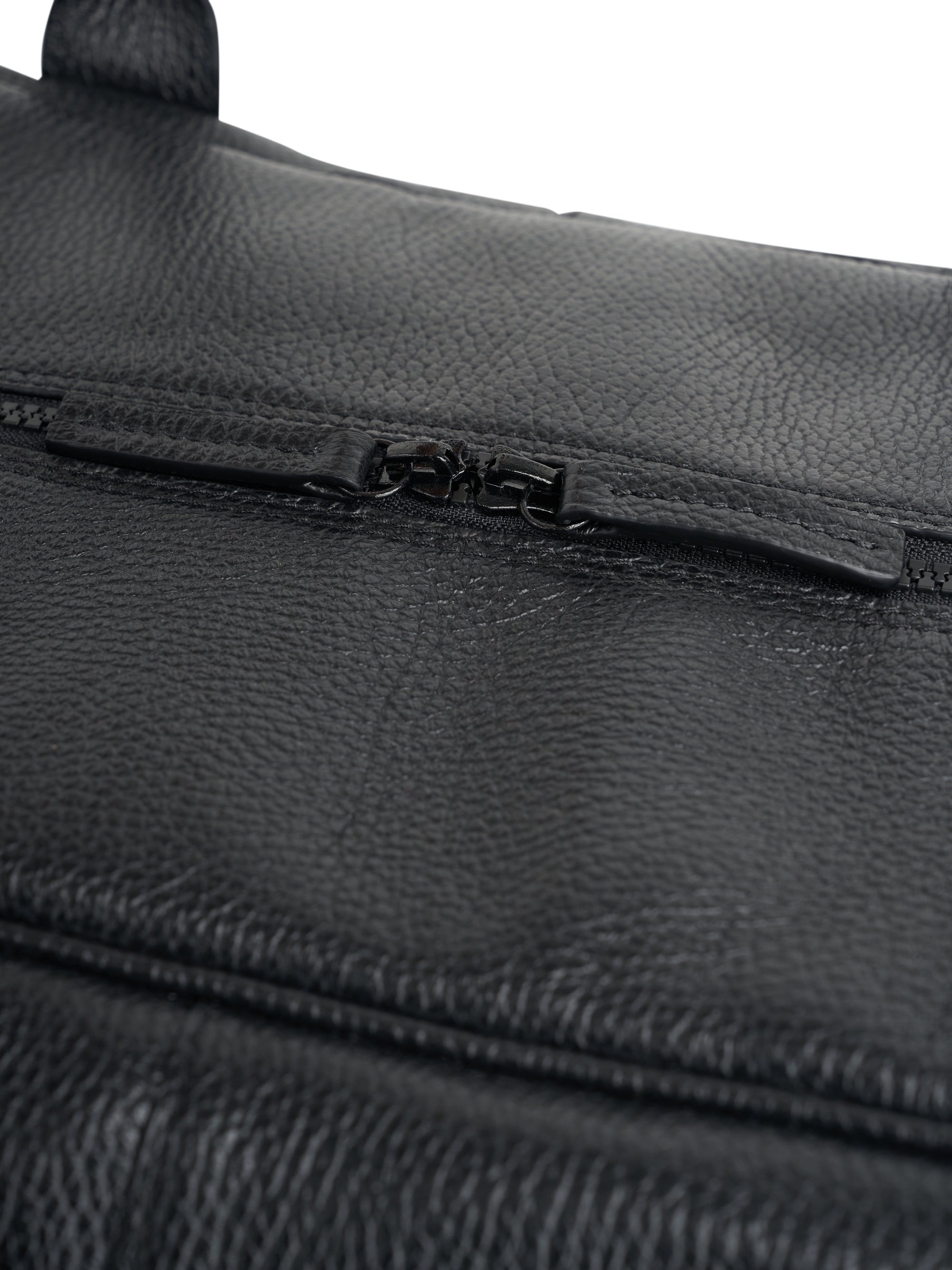 Leather Travel Bag Black