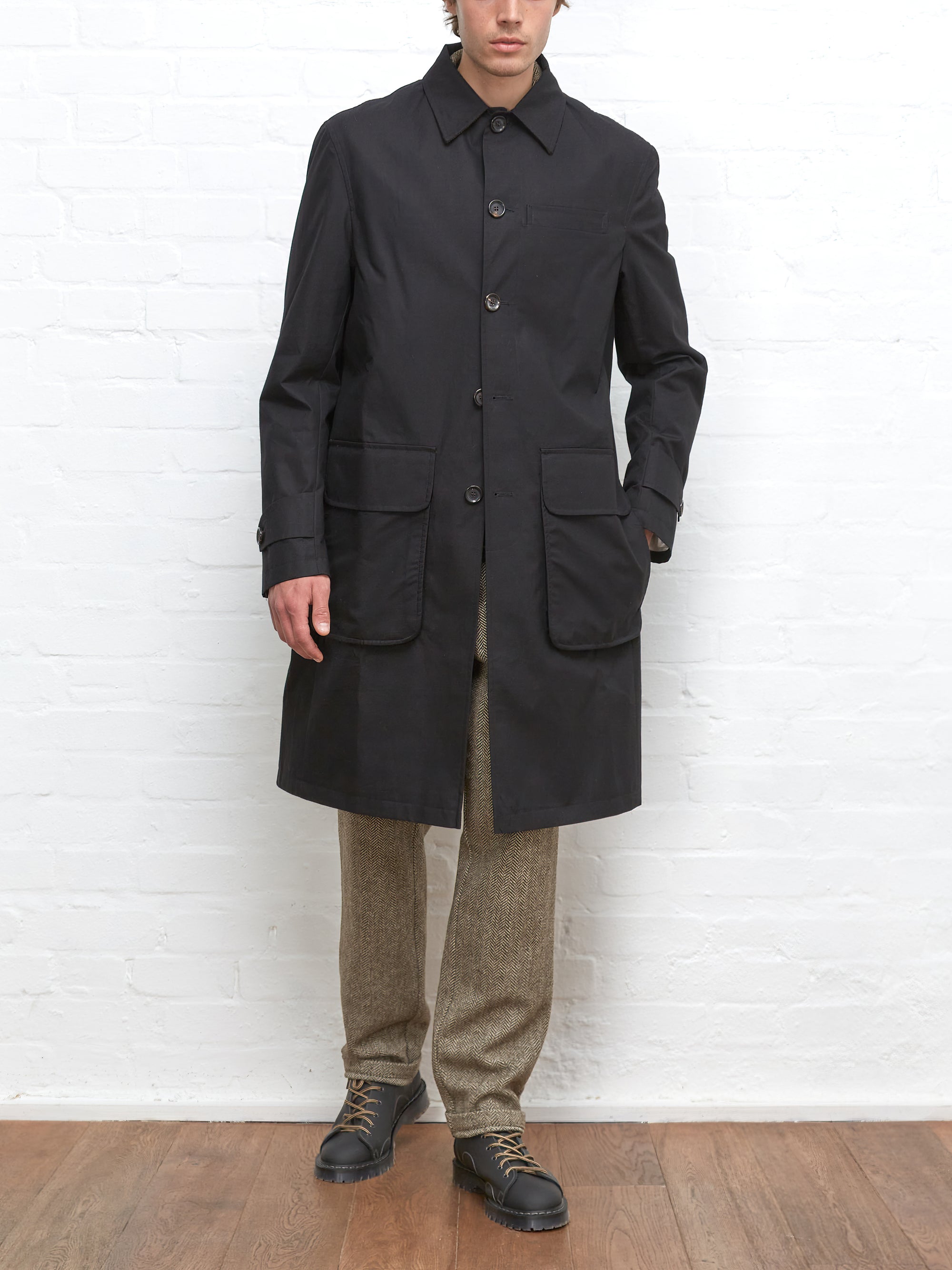 Grandpa Raincoat Abbey Black