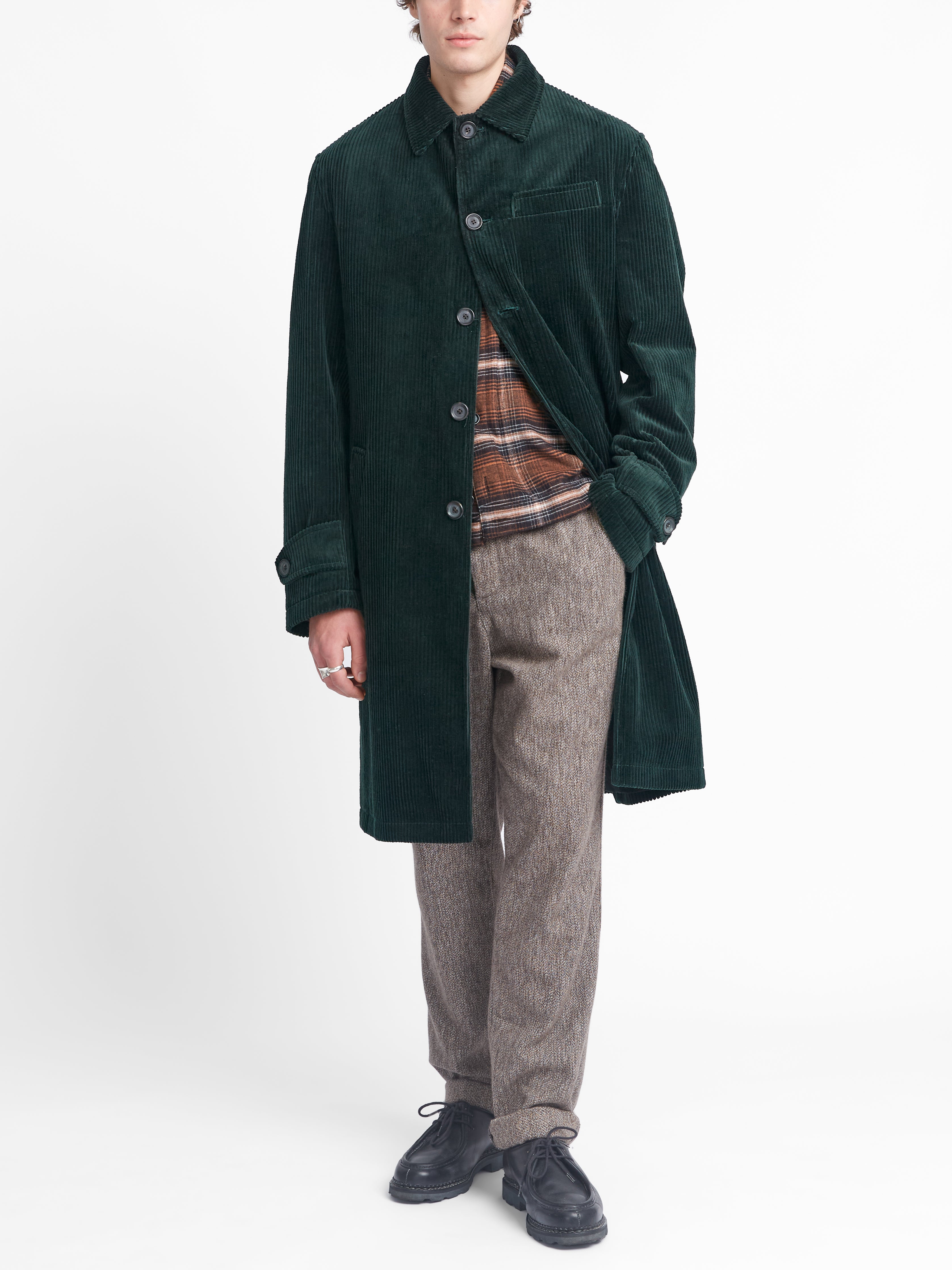 Grandpa Coat Melrose Cord Green