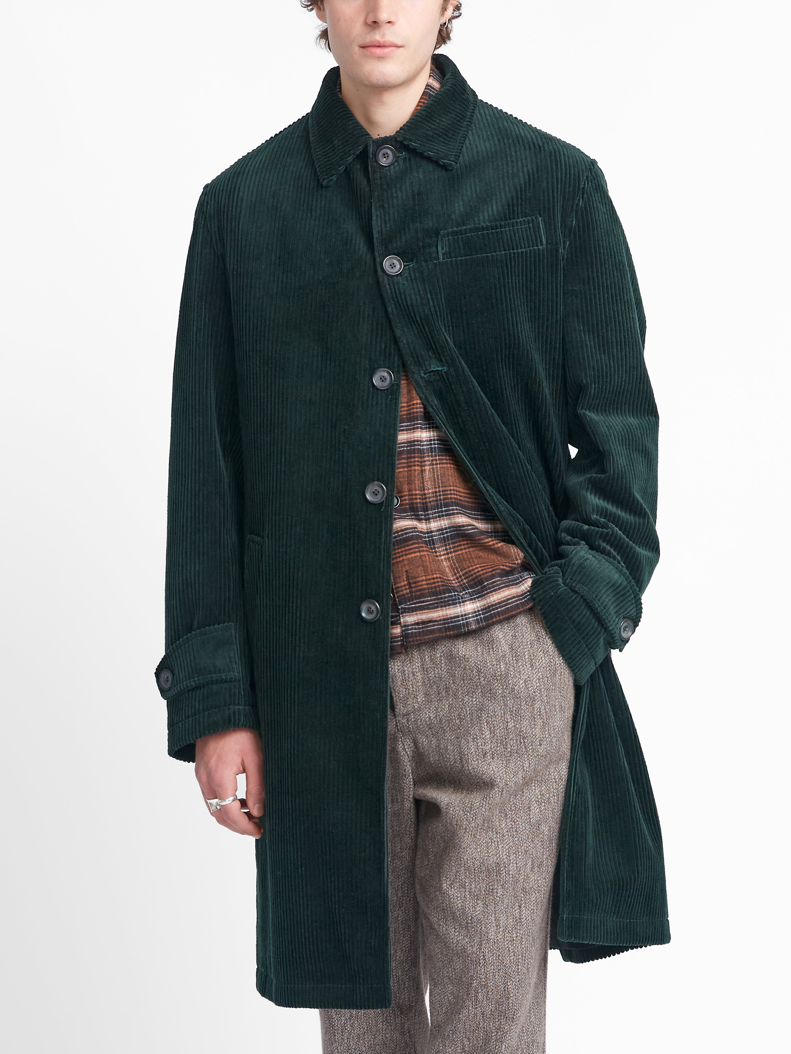 Grandpa Coat Melrose Cord Green