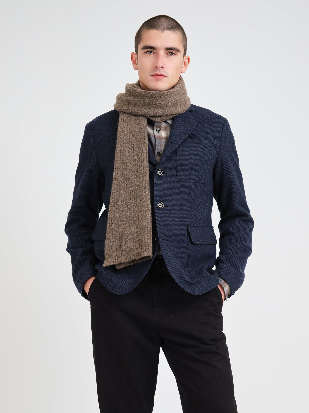 Soane Scarf Rosen Mushroom Grey